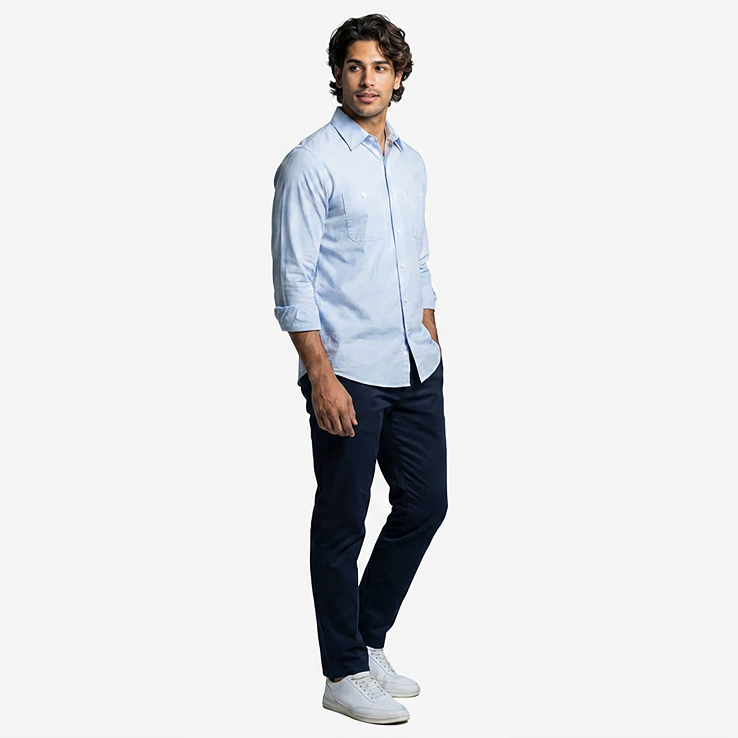 Red Kap Men's Industrial Stripe Work Shirt                                                                                       - view number 3