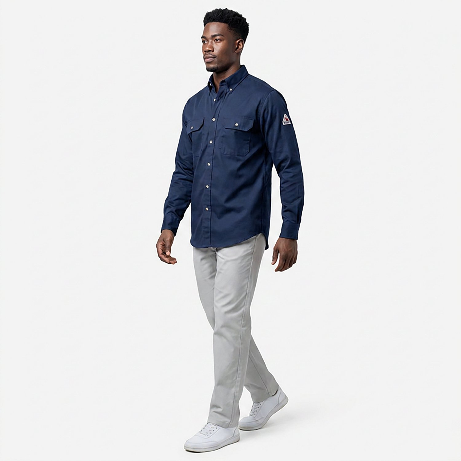 Bulwark Men's Midweight Flame Resistant Uniform Dress Shirt - view number 3