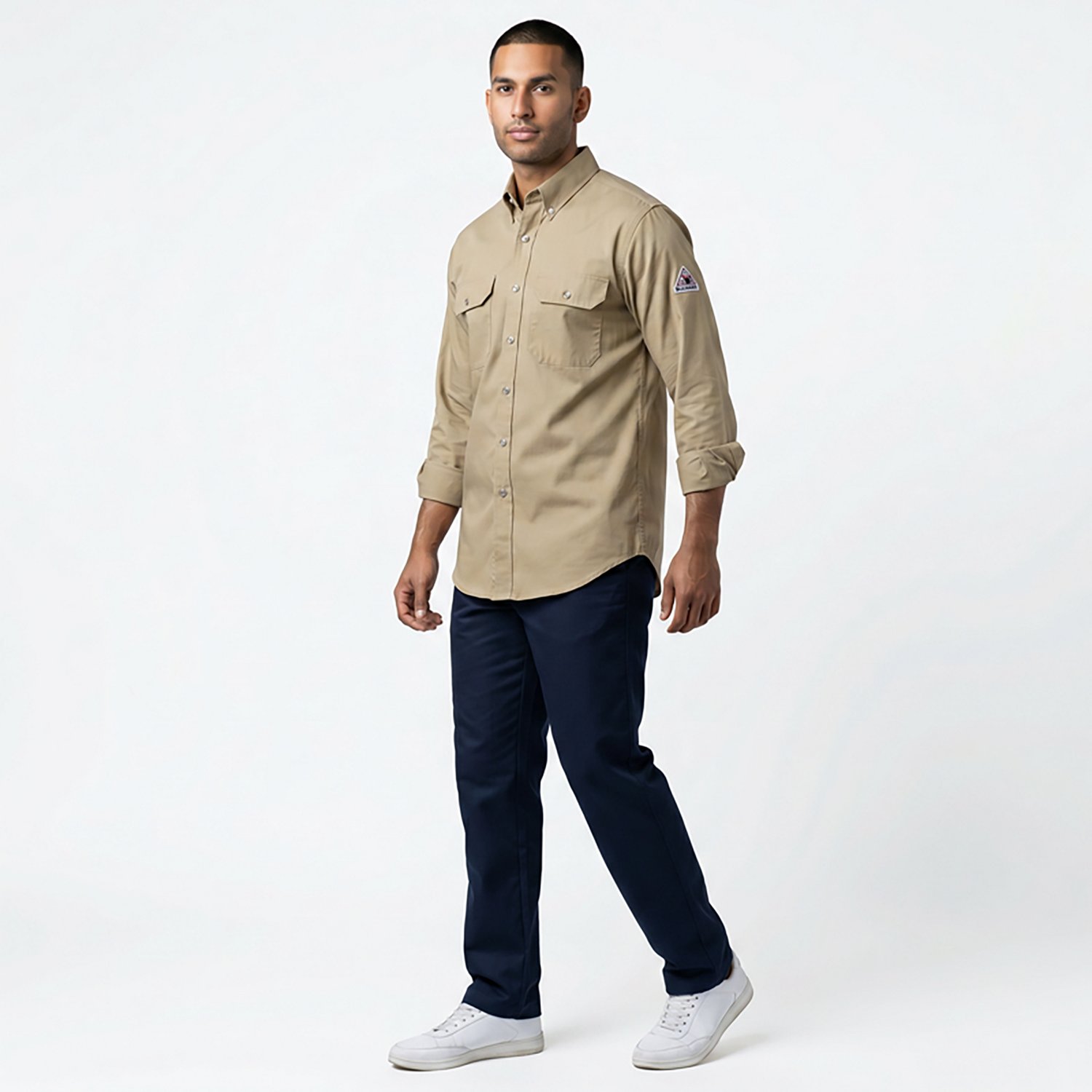 Bulwark Men's Midweight Flame Resistant Uniform Dress Shirt