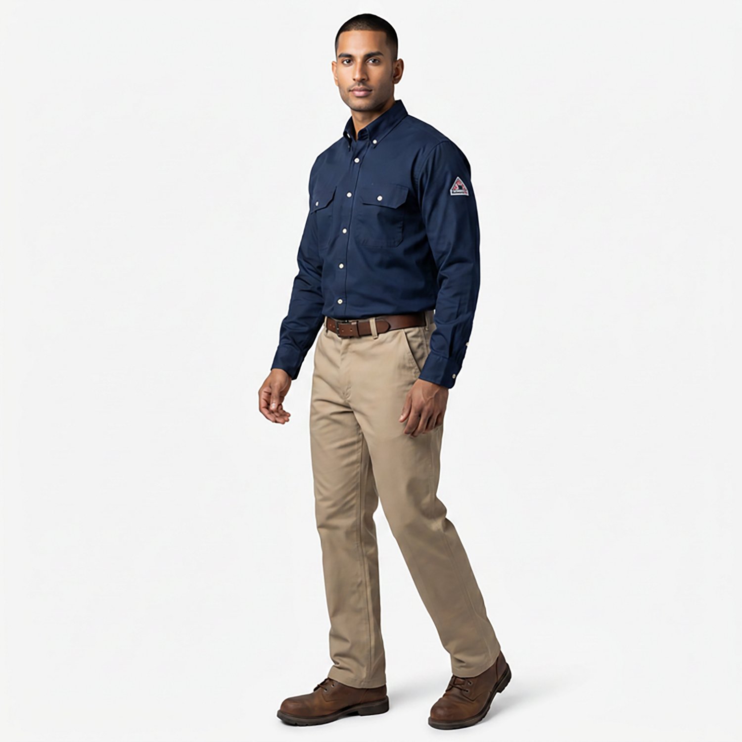 Bulwark Men's Midweight Flame Resistant Uniform Dress Shirt - view number 3