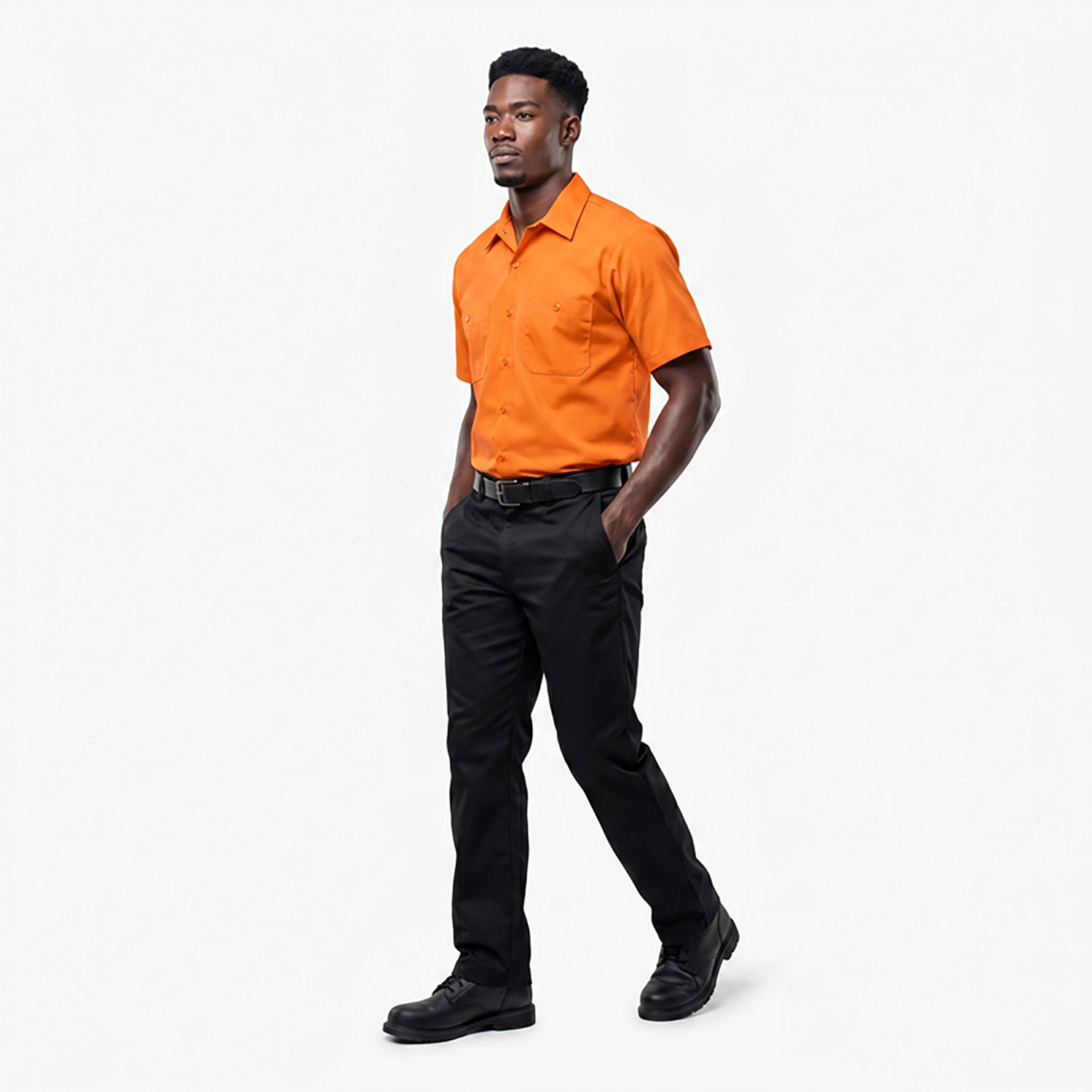 Red Kap Men's Enhanced Visibility Short Sleeve Work Shirt                                                                        - view number 3