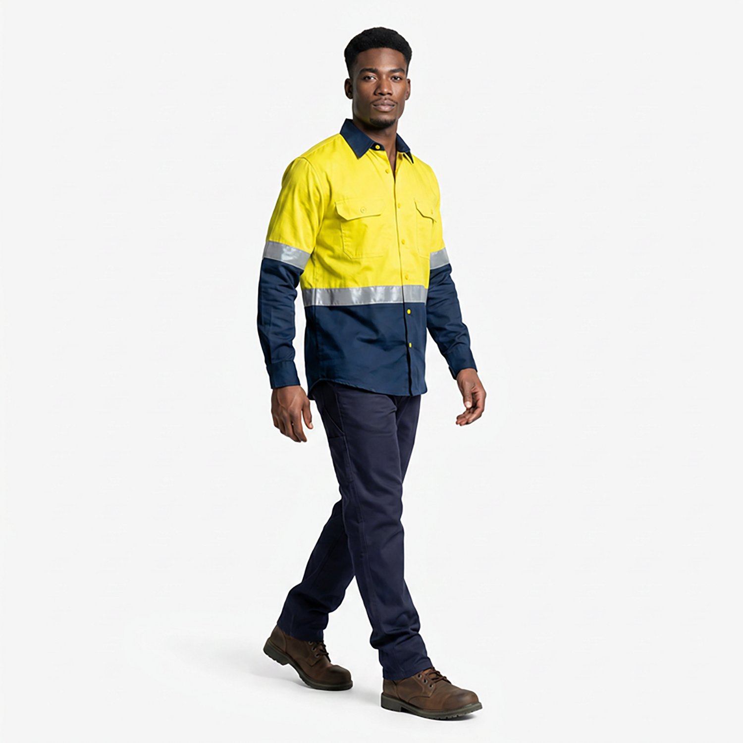Red Kap Men's Hi-Visibility Colorblock Ripstop Type R Class 2 Long Sleeve Work Shirt                                             - view number 3