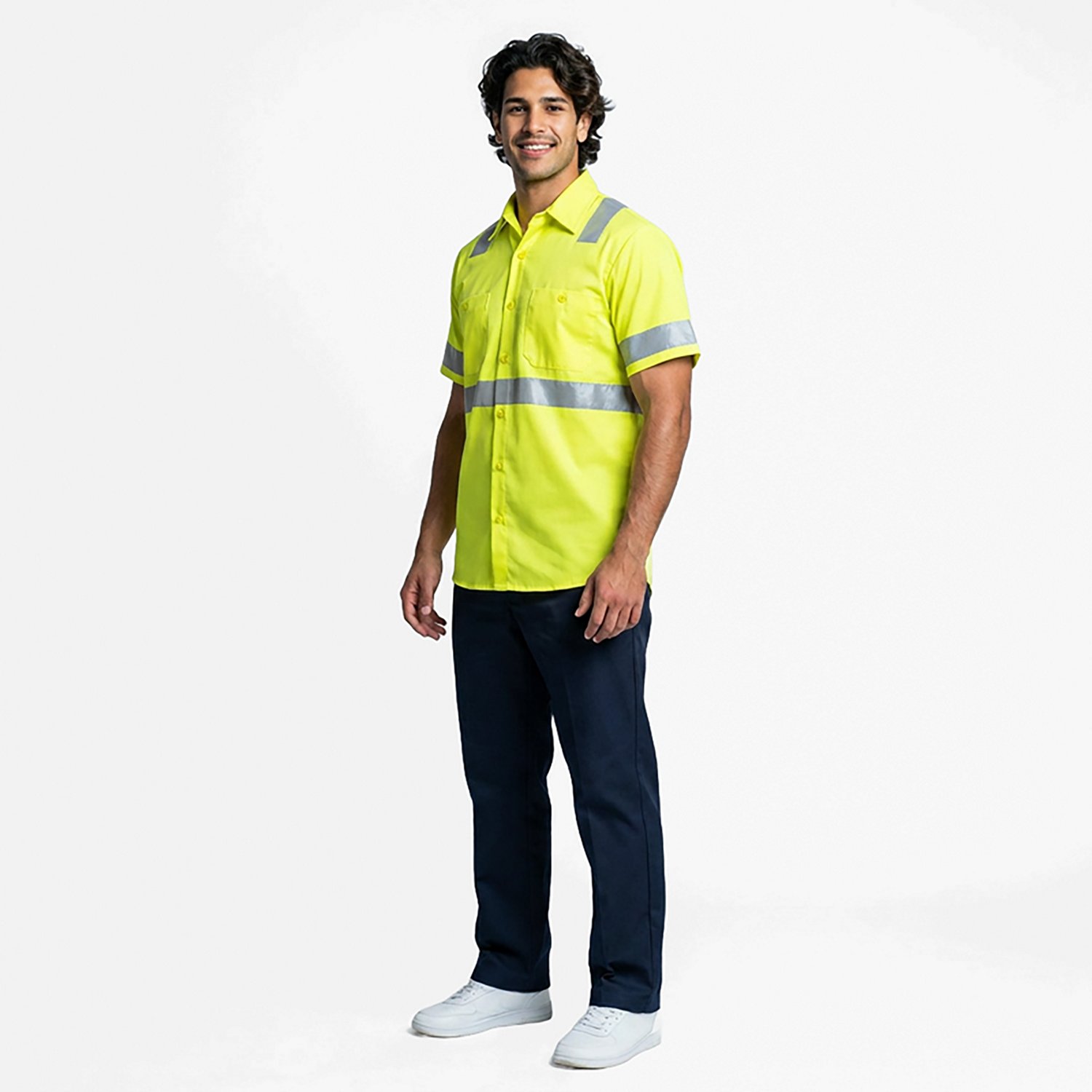 Red Kap Men's Hi-Visibility Ripstop Type R Class 3 Short Sleeve Work Shirt - view number 3