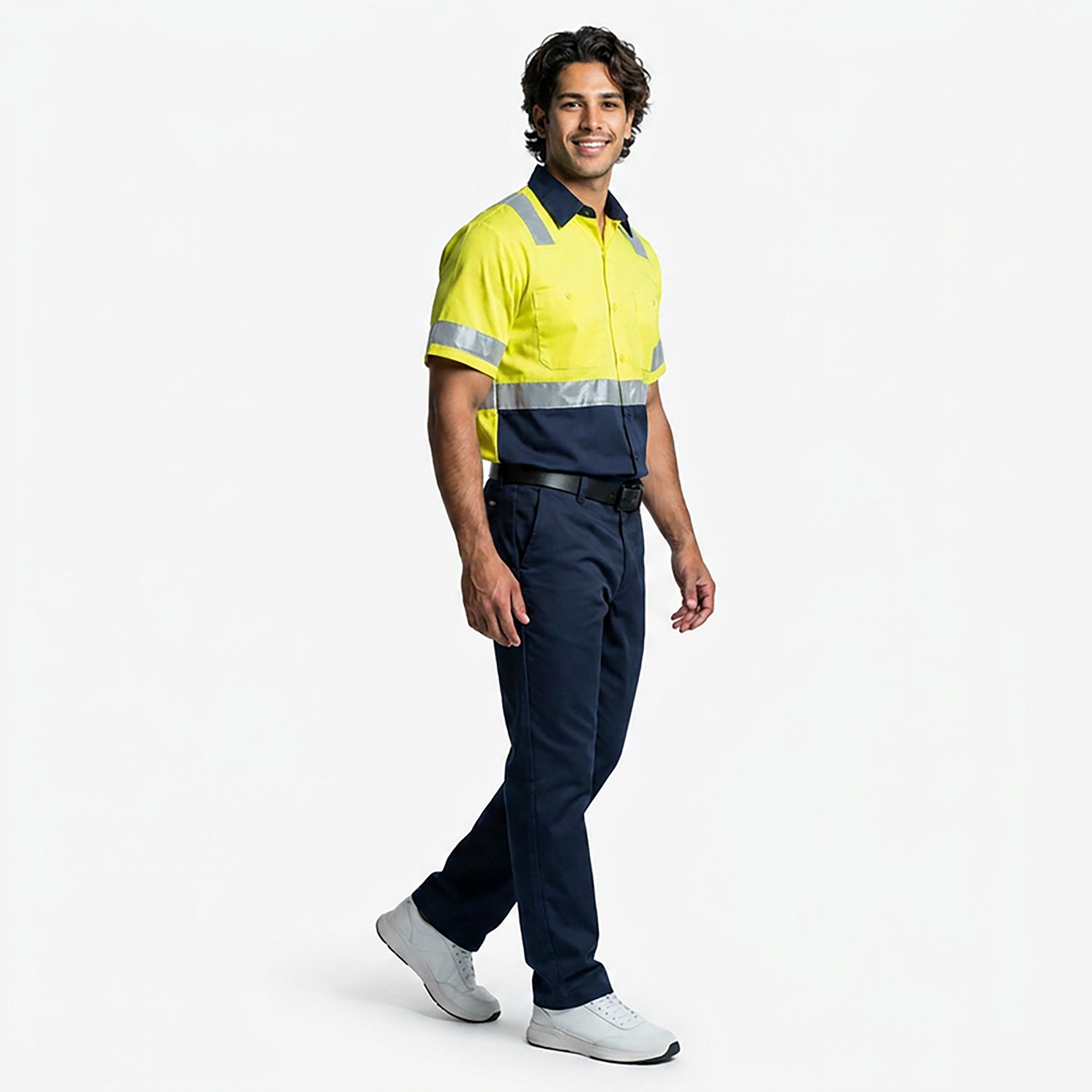 Red Kap Men's Hi-Visibility Colorblock Ripstop Type R Class 2 Short Sleeve Work Shirt                                            - view number 3