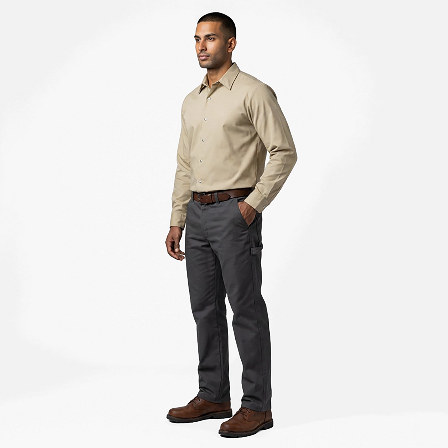 Red Kap Men's Specialized Pocketless Long Sleeve Work Shirt