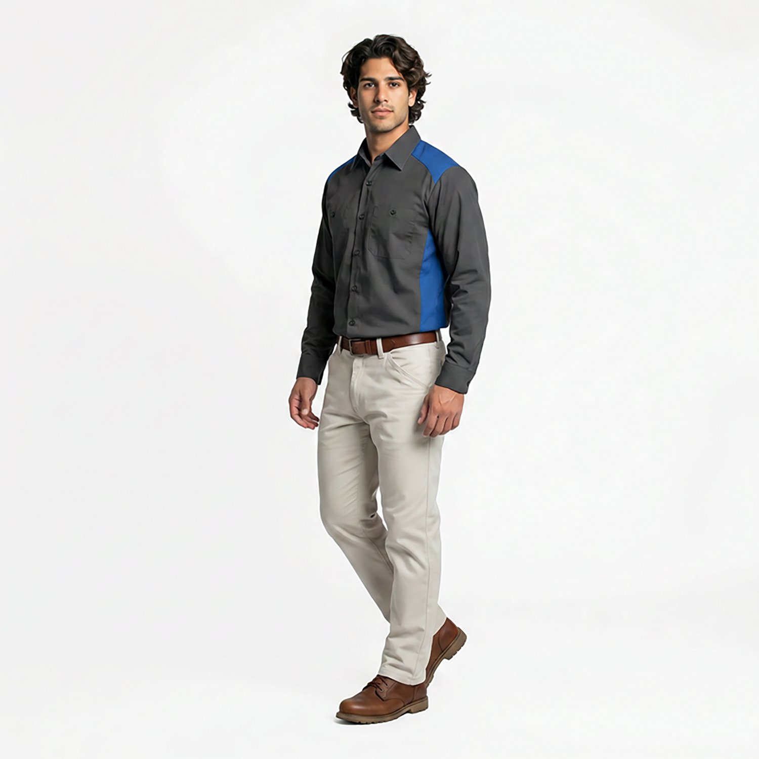 Red Kap Men's Motorsports Long Sleeve Shirt - view number 3