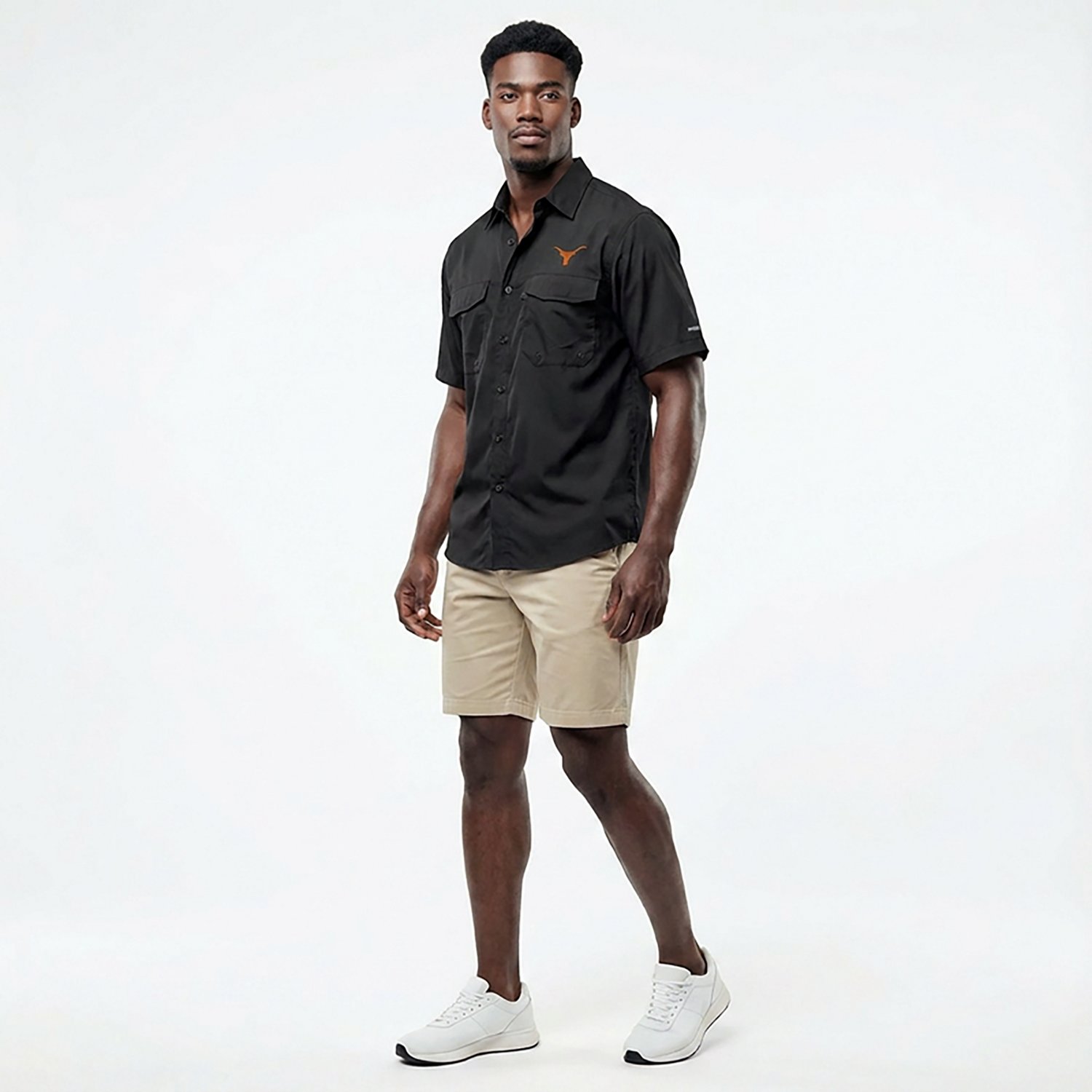 Antigua Men’s University of Texas Game Day Woven Fishing Shirt - view number 3