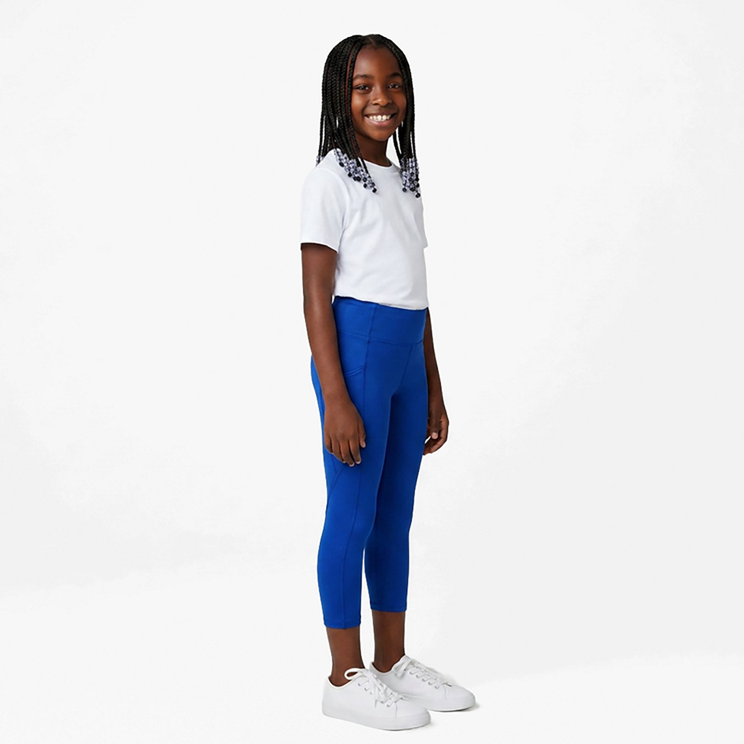 BCG Girls' Training Solid 7/8 Pocket Leggings - view number 2