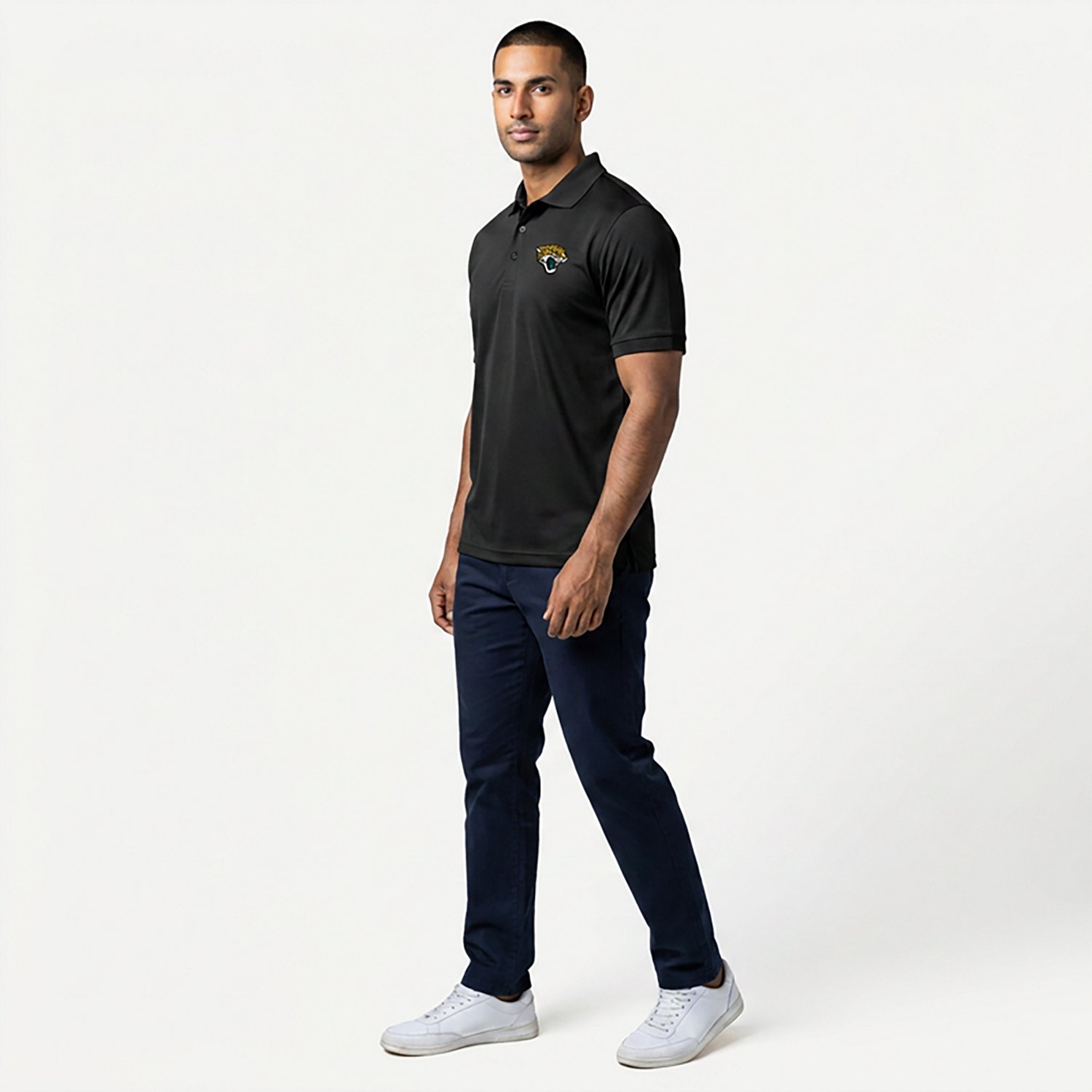 Antigua Men's Jacksonville Jaguars Legacy Short Sleeve Polo Shirt                                                                - view number 3