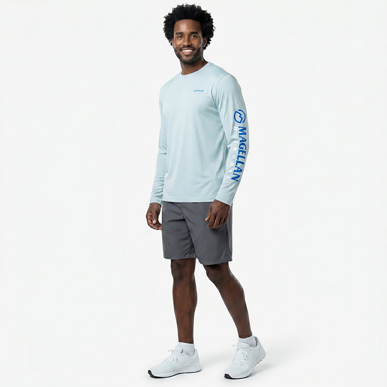 Magellan Outdoors Men's Casting Crew Core Graphic Long Sleeve T-shirt