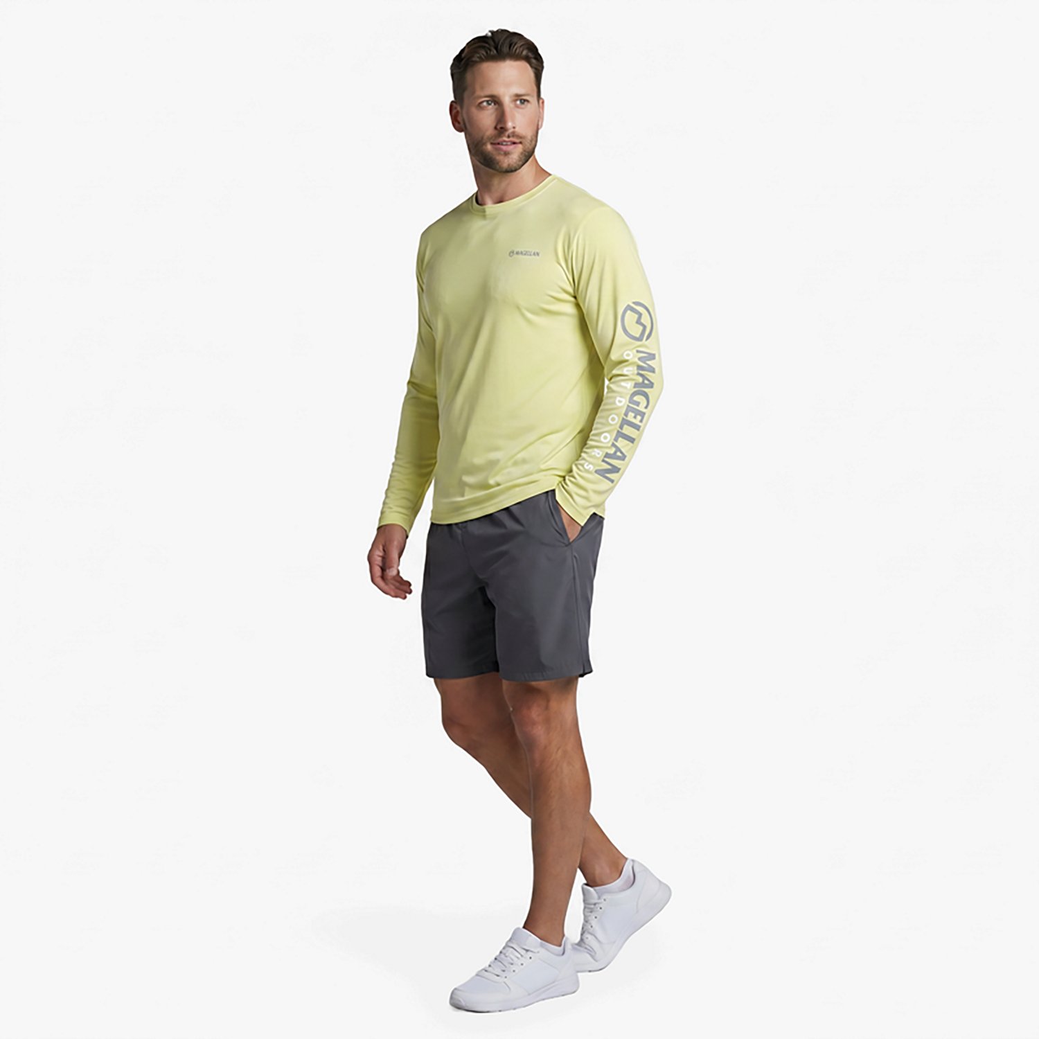 Magellan Outdoors Men's Casting Crew Core Graphic Long Sleeve T-shirt                                                            - view number 2