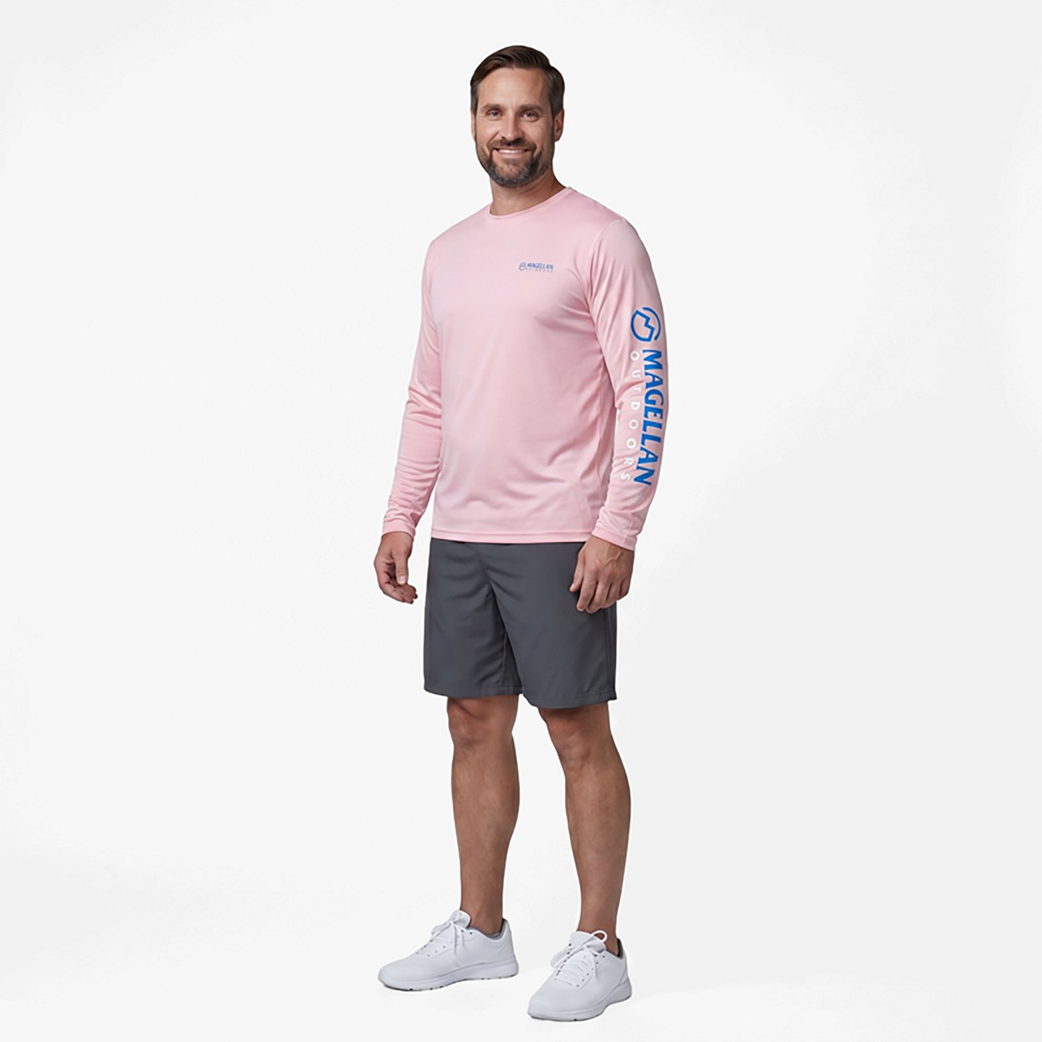Magellan Outdoors Men's Casting Crew Core Graphic Long Sleeve T-shirt                                                            - view number 2
