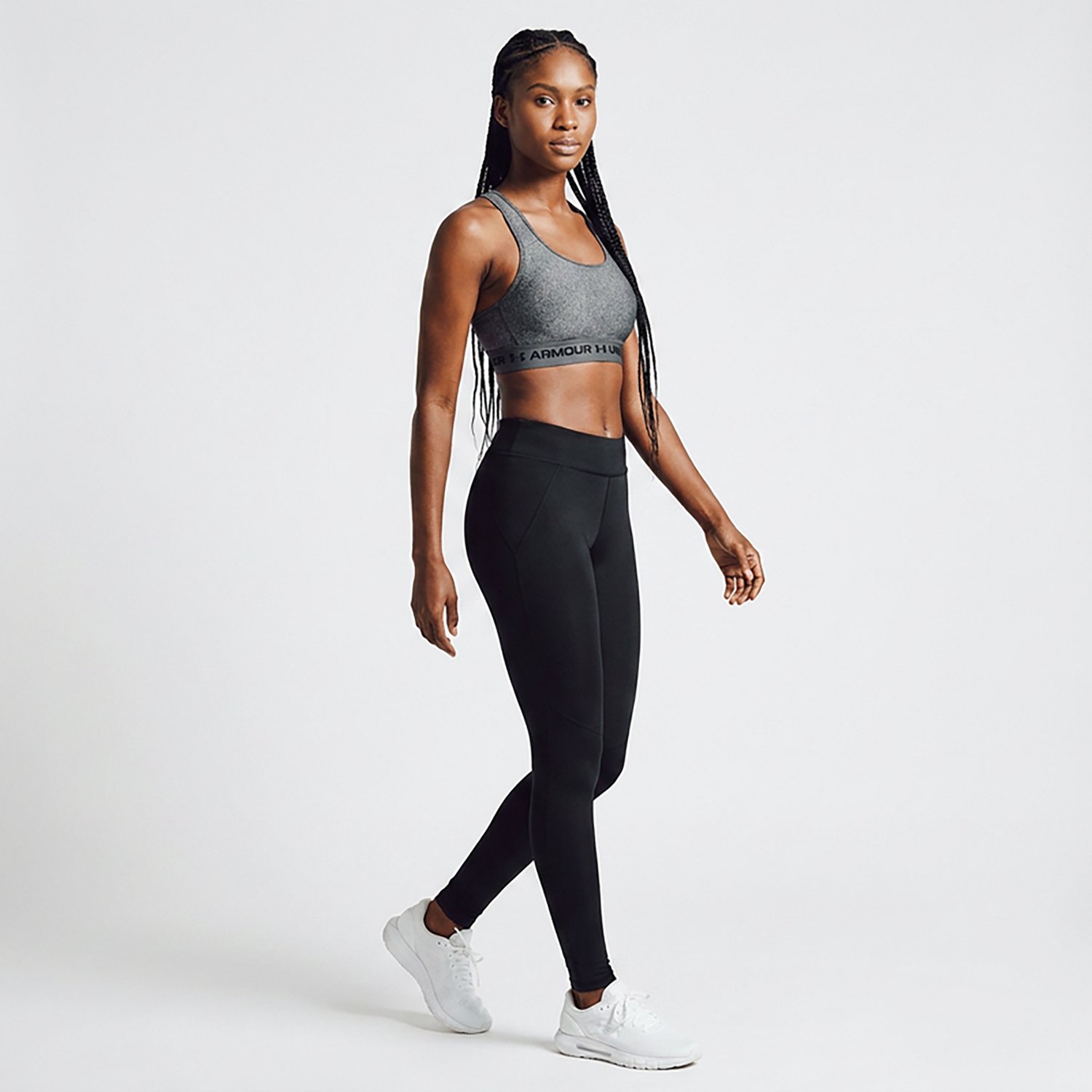 Under Armour Women's Crossback Heather Mid Sports Bra                                                                            - view number 3