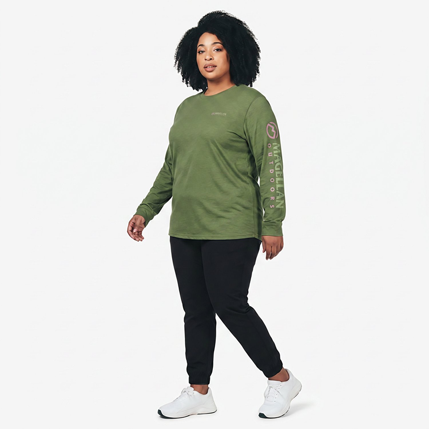 Magellan Outdoors Women's Grotto Falls Plus Size Long Sleeve T-shirt - view number 3