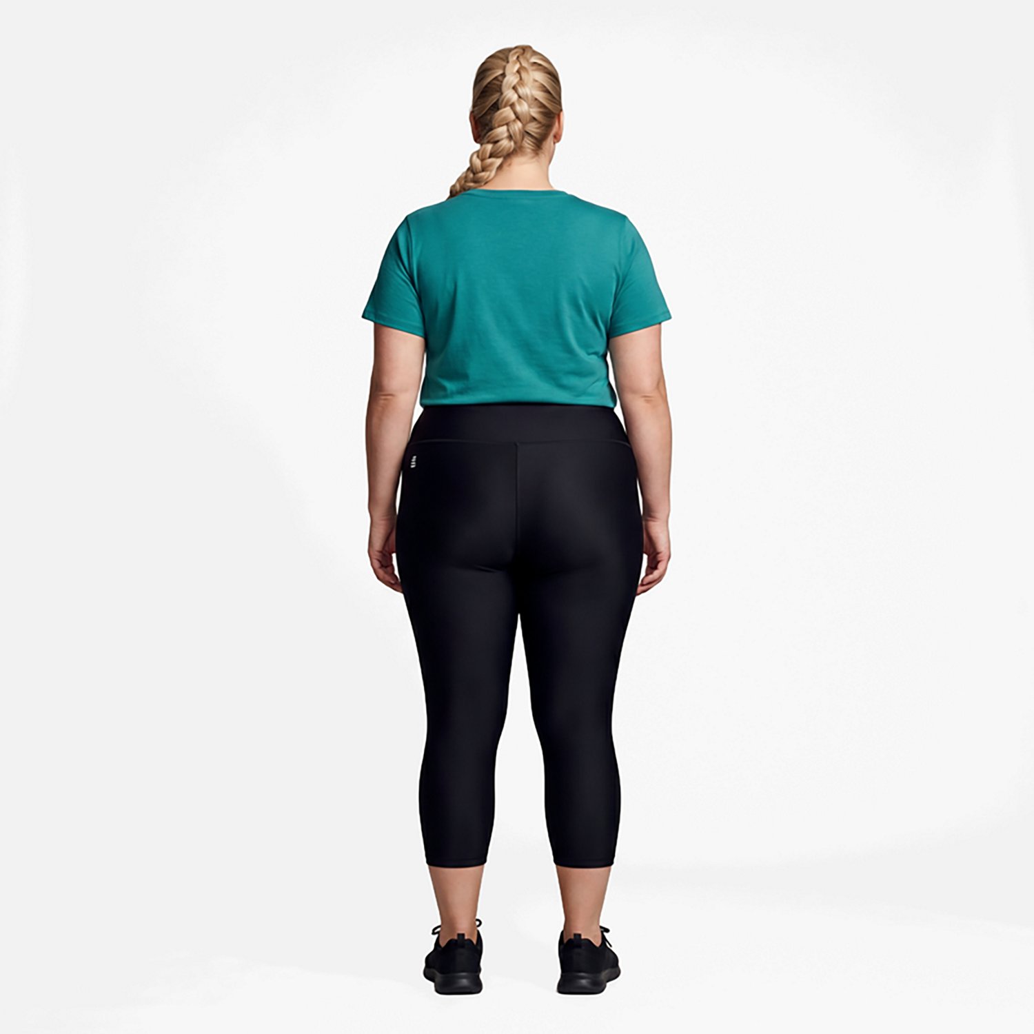 BCG Women’s Plus Size Tummy Control Cropped Leggings - view number 3