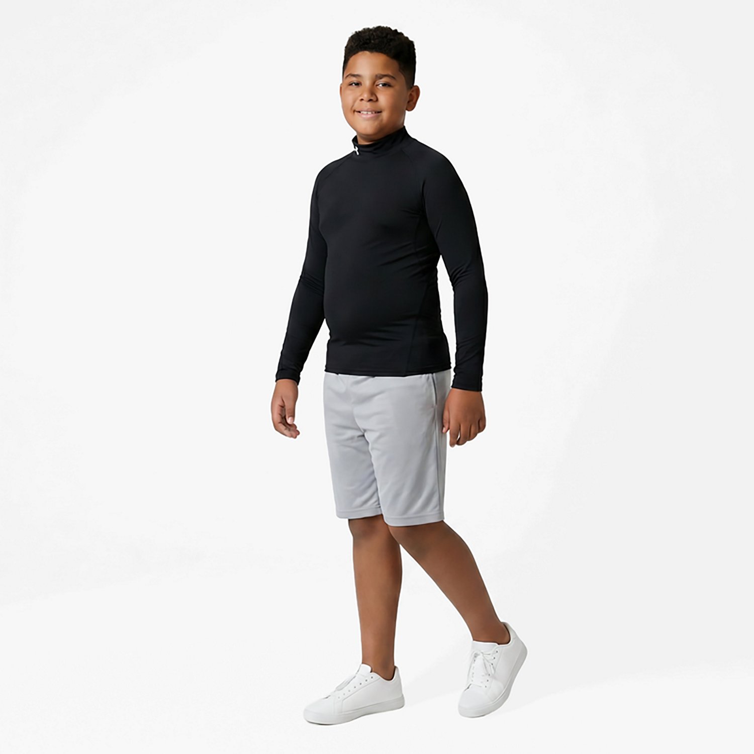 Under Armour Boys' ColdGear Mock Neck Long Sleeve Shirt