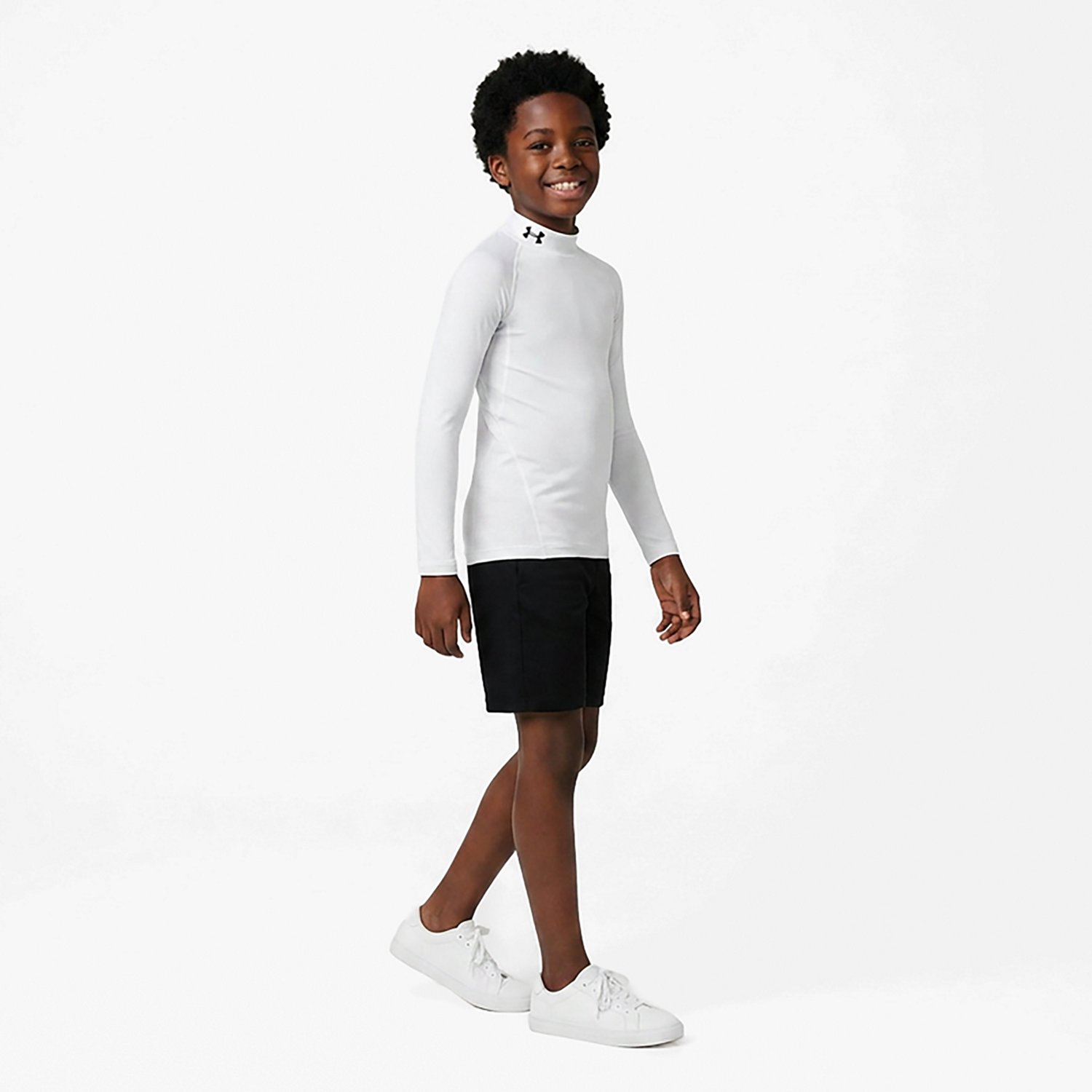 Under Armour Boys' ColdGear Mock Neck Long Sleeve Shirt - view number 3