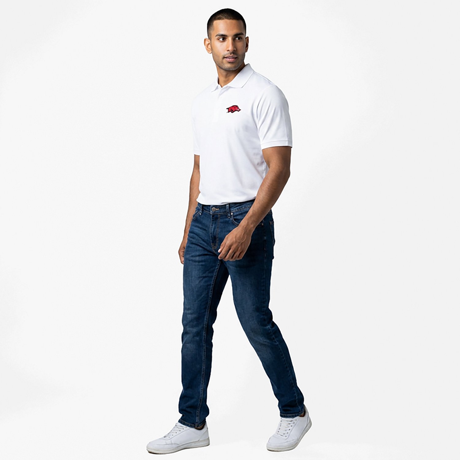 Antigua Men's University of Arkansas Legacy Pique Polo Shirt - view number 4