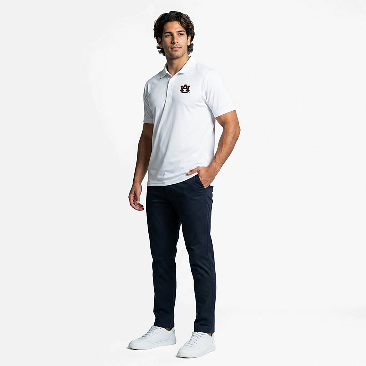 Antigua Men's Auburn University Legacy Pique Polo Shirt                                                                          - view number 4