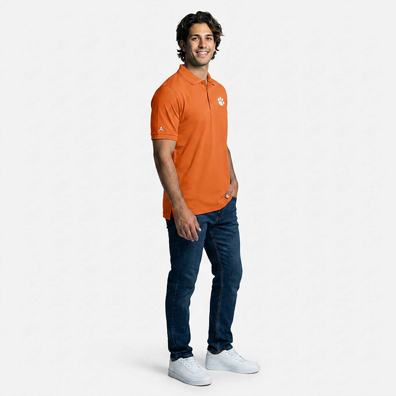 Antigua Men's Clemson University Legacy Pique Polo Shirt                                                                         - view number 4