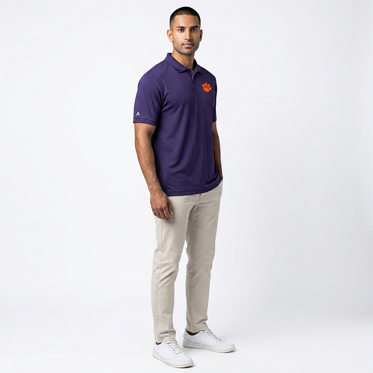 Antigua Men's Clemson University Legacy Pique Polo Shirt                                                                         - view number 4