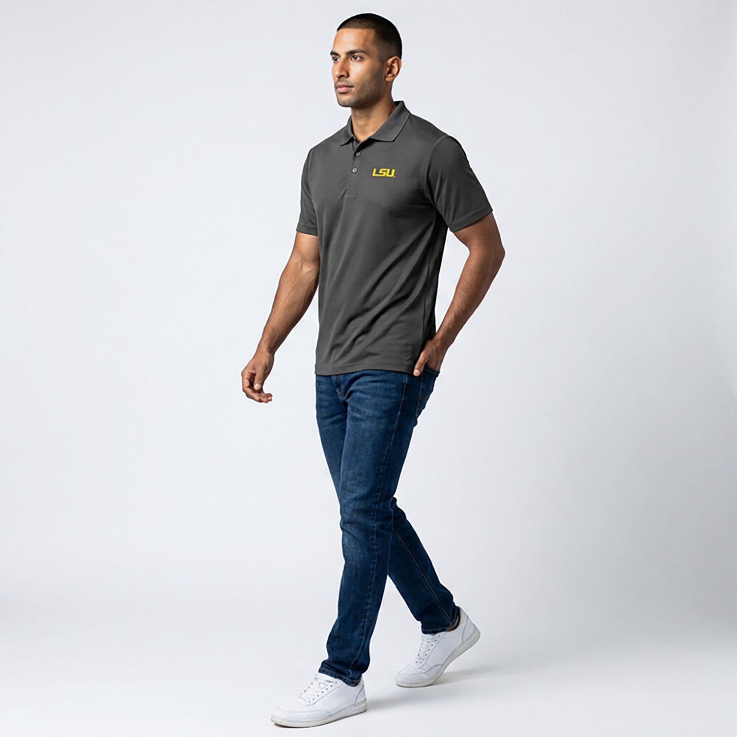 Antigua Men's Louisiana State University Legacy Pique Polo Shirt