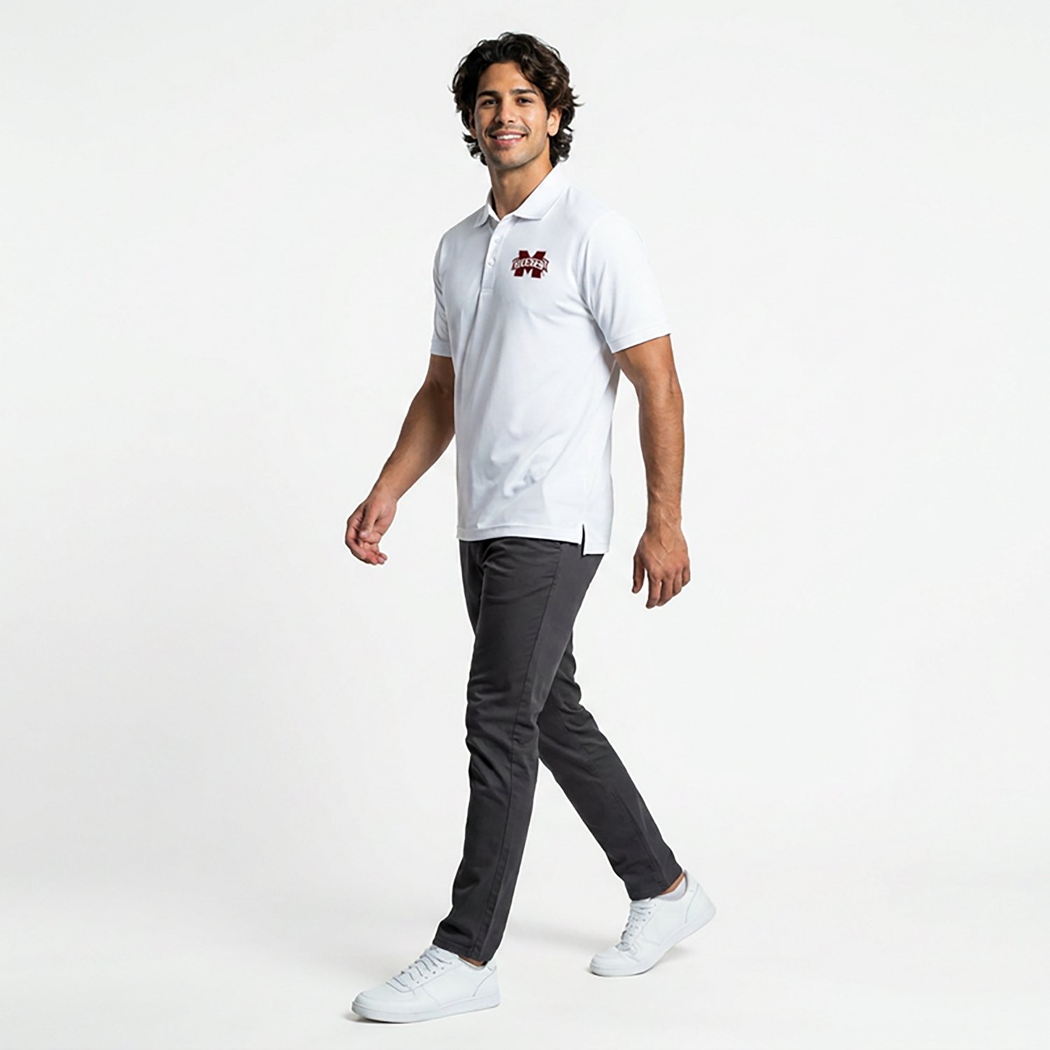 Antigua Men’s Mississippi State University Legacy Pique Polo Shirt                                                             - view number 4
