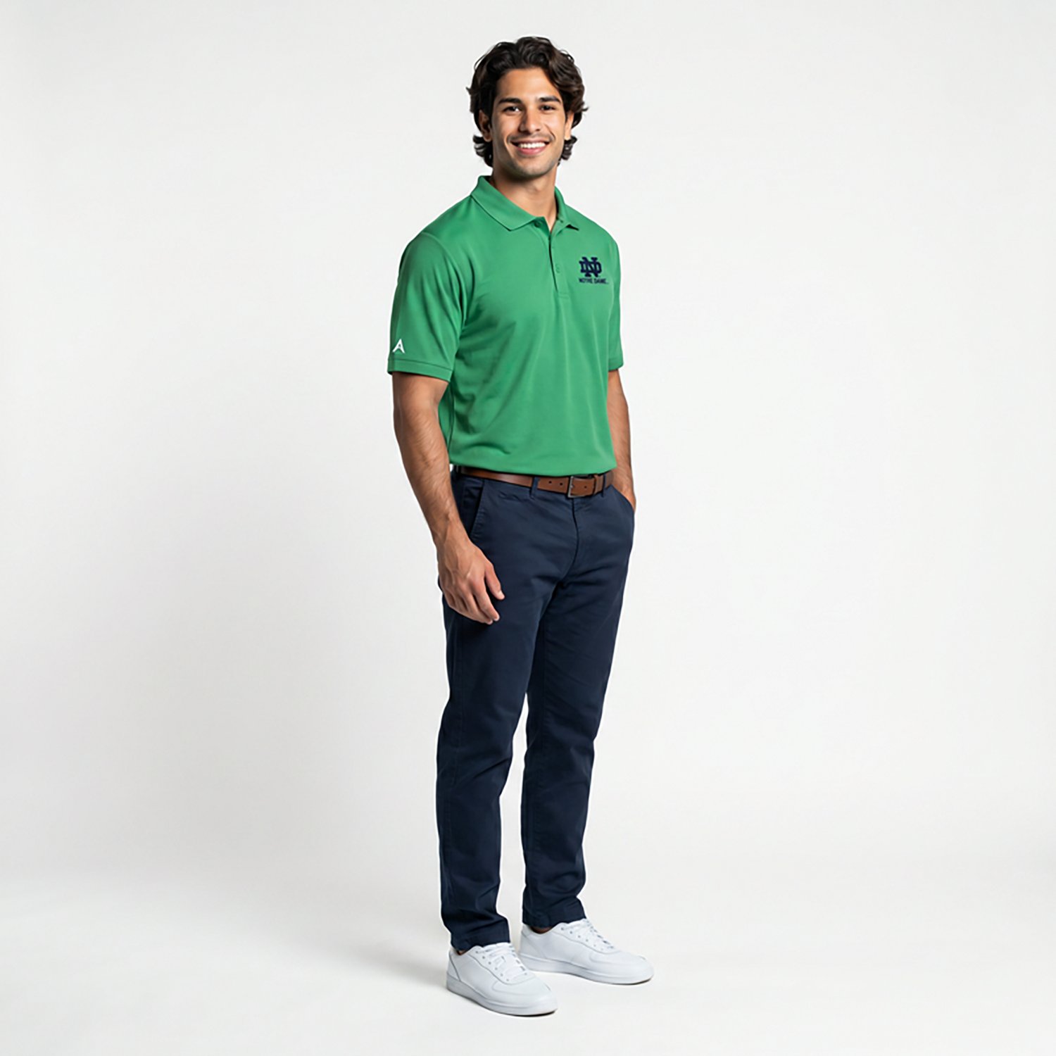 Antigua Men's University of Notre Dame Legacy Pique Polo Shirt