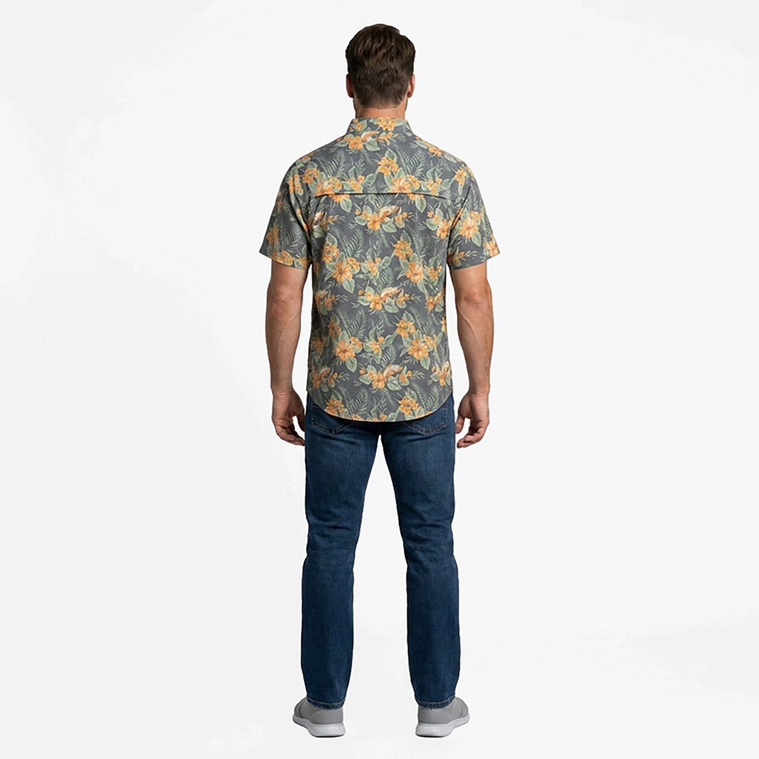 Magellan Outdoors Men's Shore and Line Washed Out Pocket Button-Down Fishing Shirt - view number 4