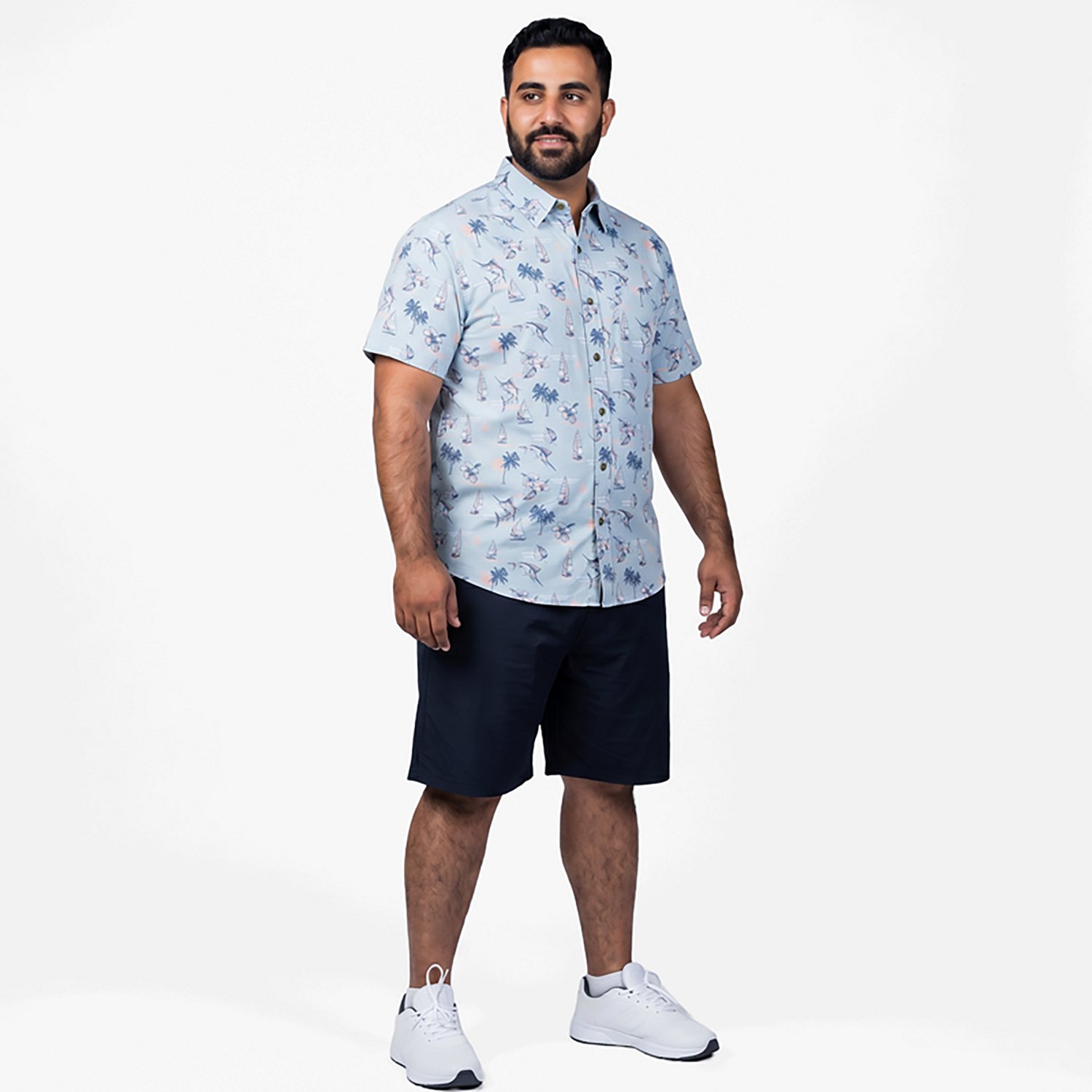 Magellan Outdoors Men's Shore and Line Washed Out Pocket Button-Down Fishing Shirt - view number 3