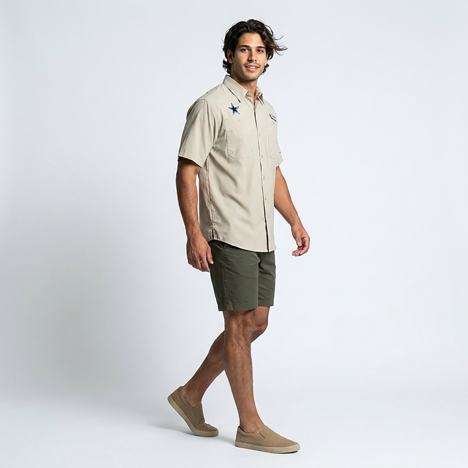 Columbia Sportswear Men's Dallas Cowboys PFG Tamiami Fishing Shirt - view number 5