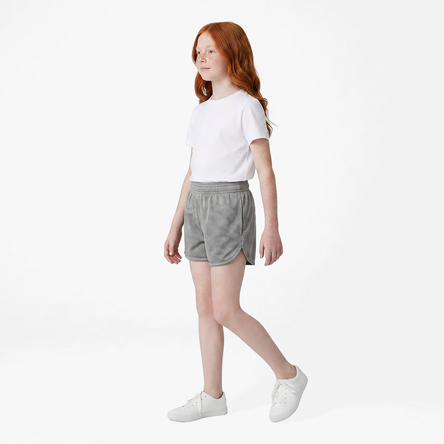 BCG Girls' Recycled Contrast Mesh Shorts - view number 2