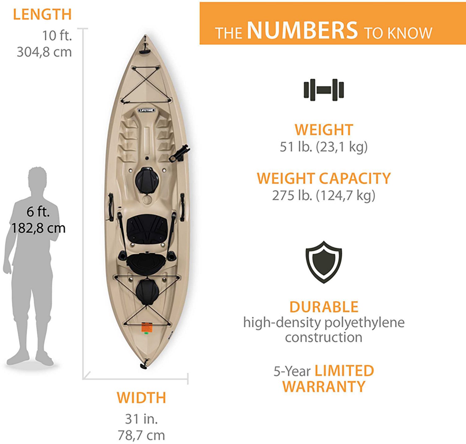 Lifetime Muskie 10' Sit-on-Top Angler Kayak - view number 2