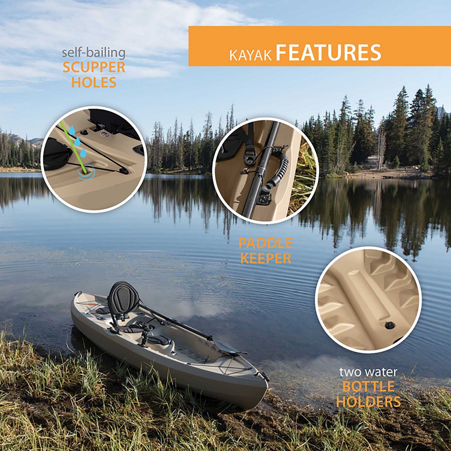 Lifetime Muskie 10' Sit-on-Top Angler Kayak - view number 5