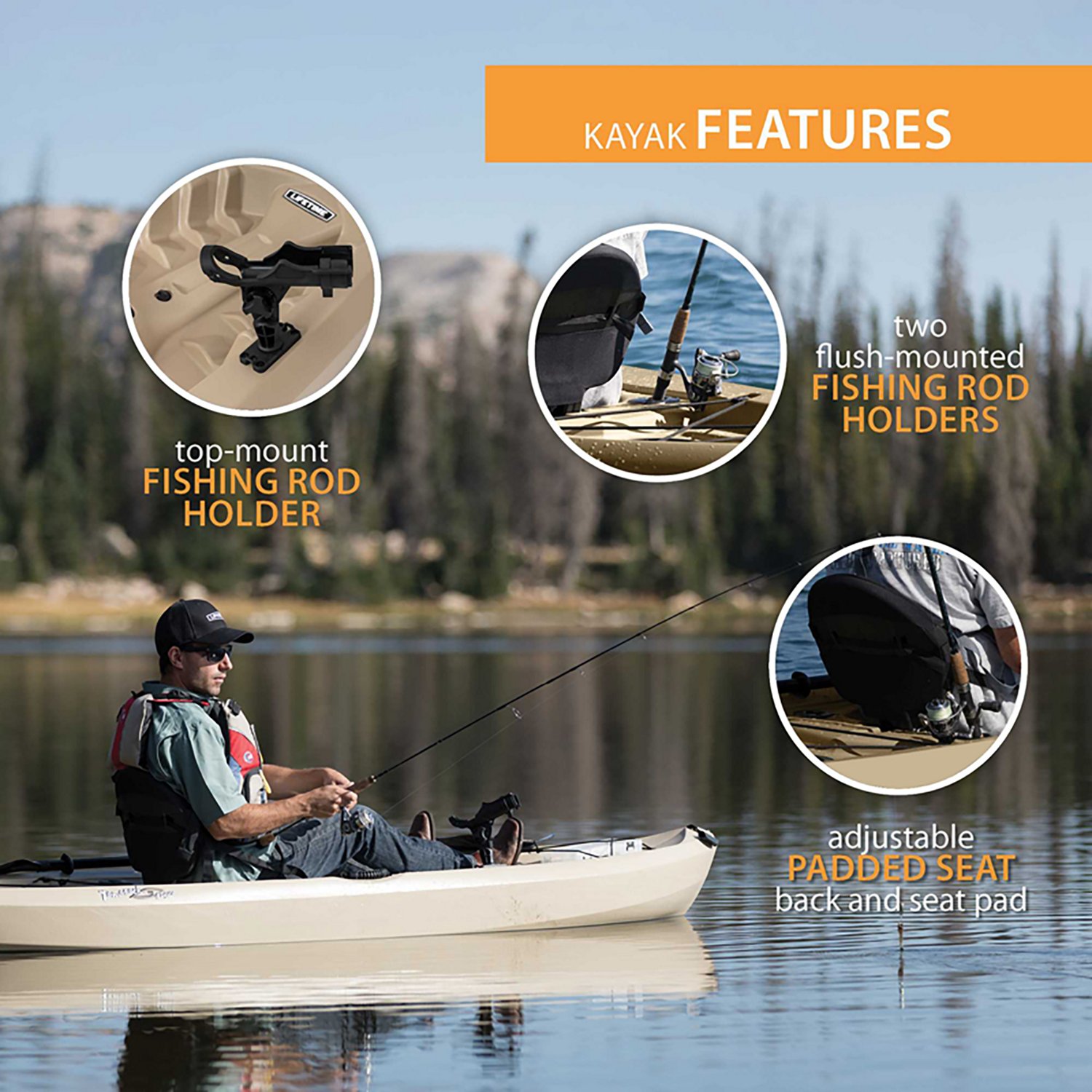 Lifetime Muskie 10' Sit-on-Top Angler Kayak - view number 6