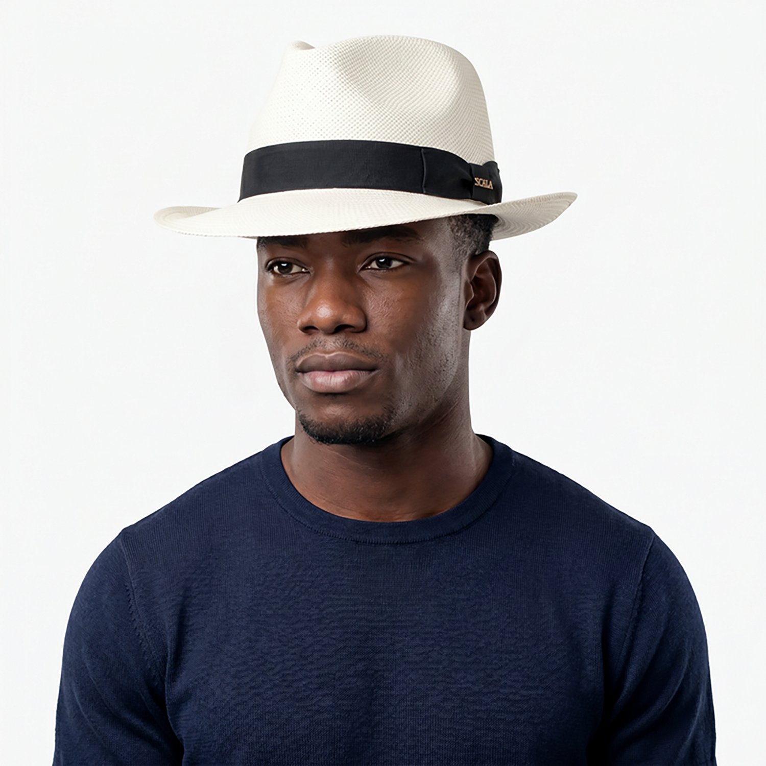 Scala Pronto Men's Hand Woven Panama Fedora