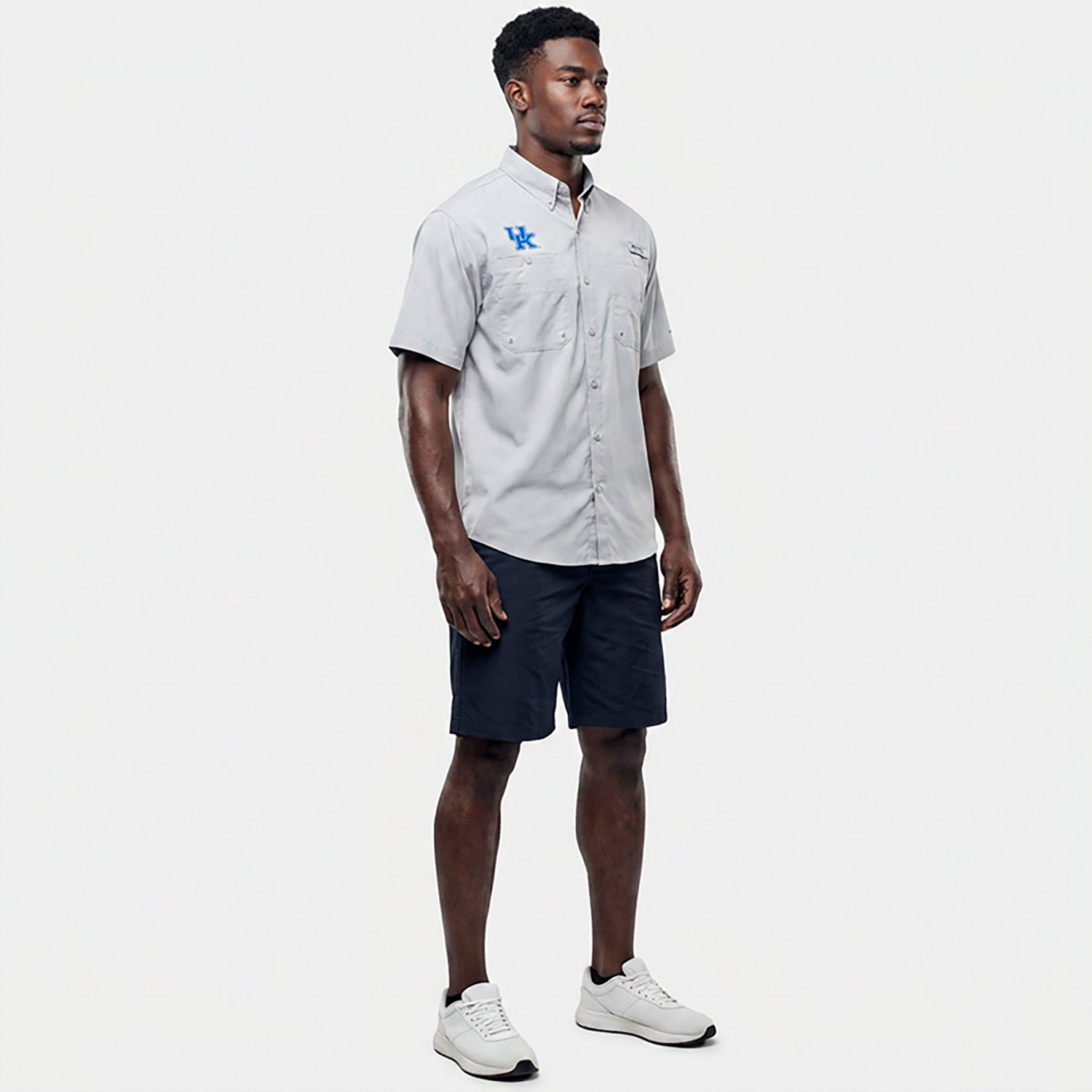 Columbia Sports Men's University of Kentucky Tamiami Short Sleeve Fishing Shirt - view number 7