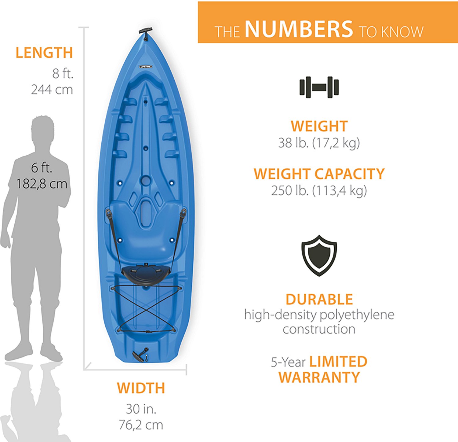 Lifetime Lotus 8' Sit-on-Top Kayak - view number 2