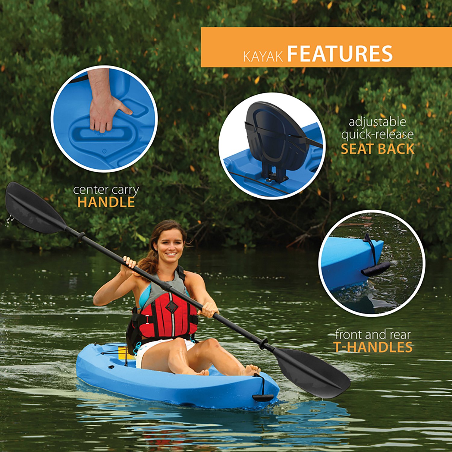 Lifetime Lotus 8' Sit-on-Top Kayak - view number 5
