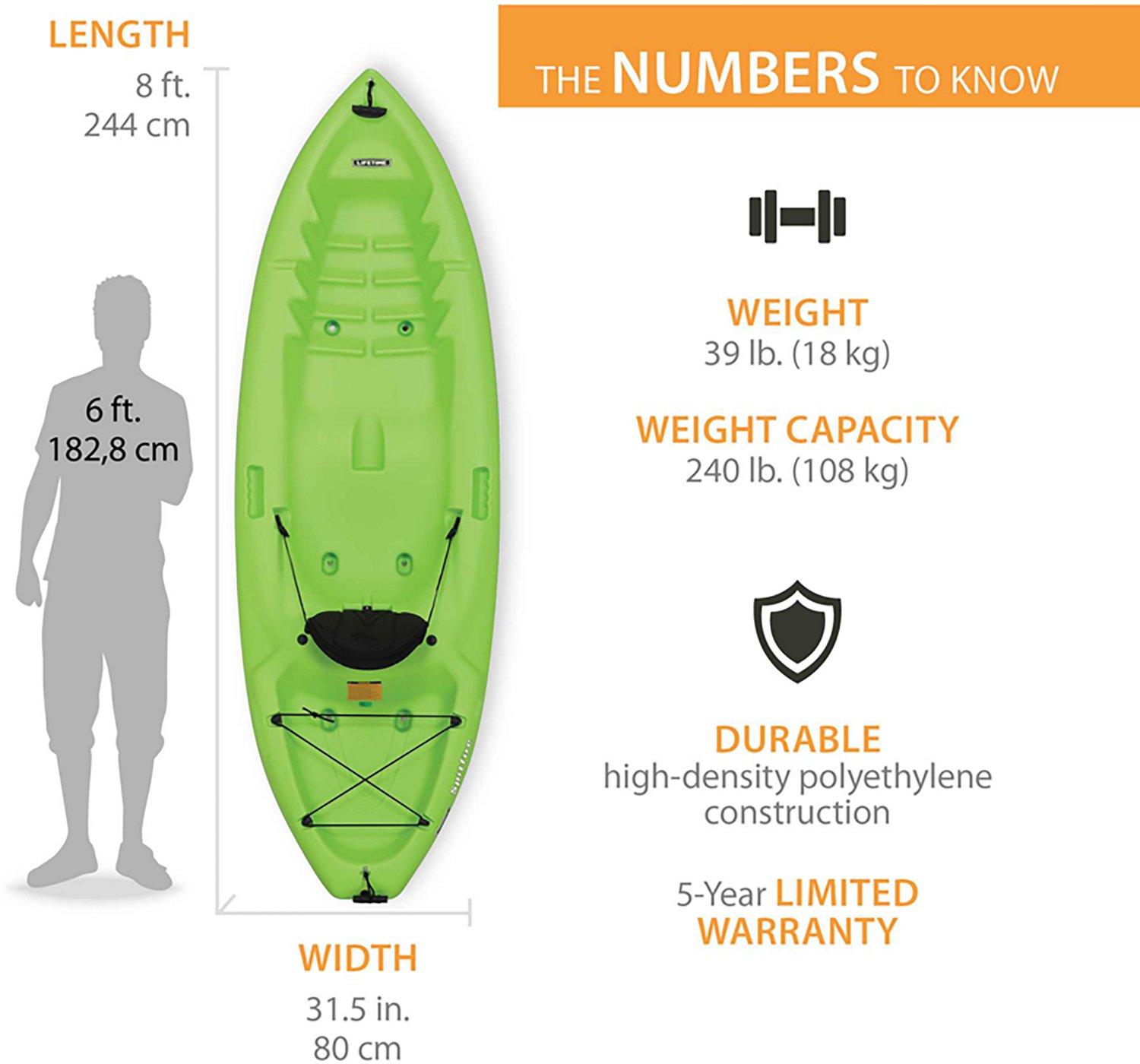 Lifetime Spitfire 8 ft Sit-On Top Kayak - view number 2