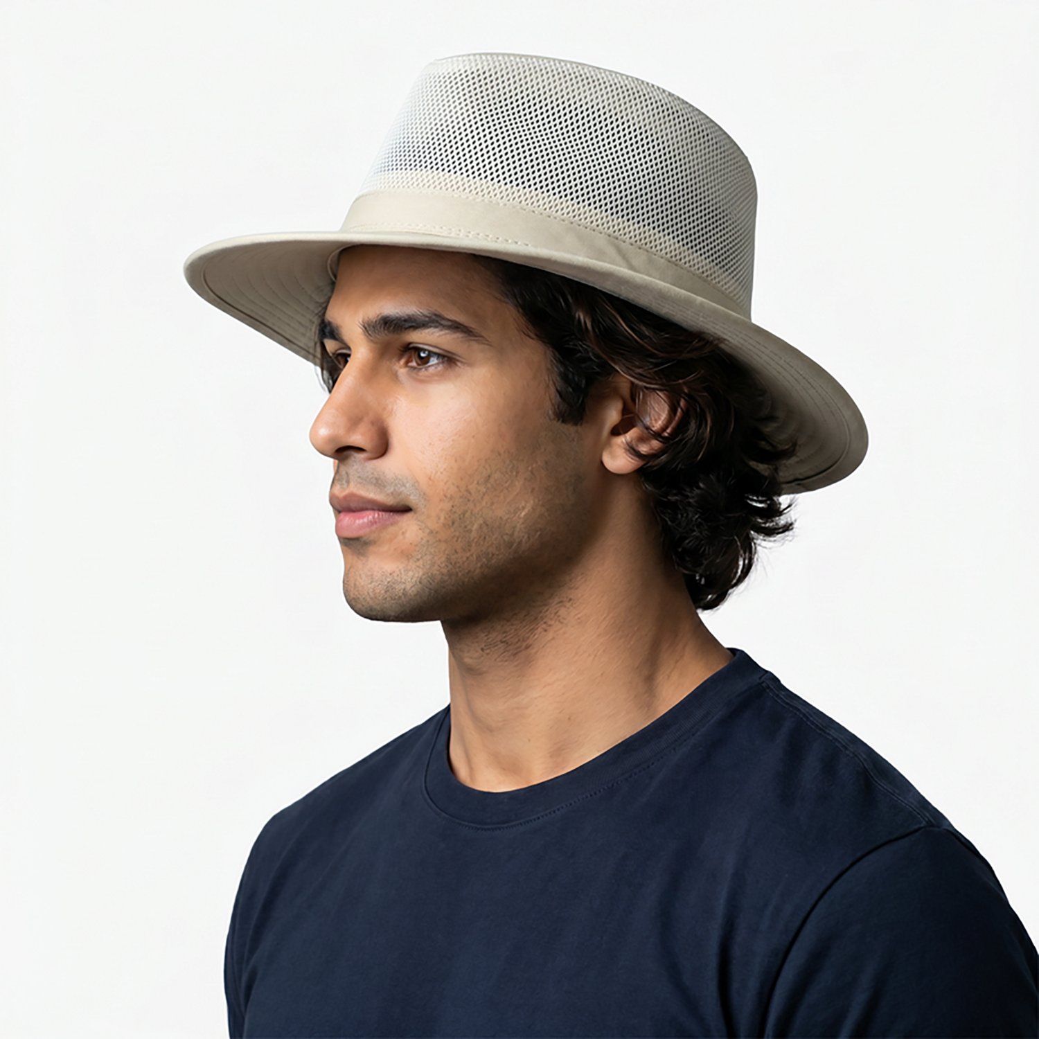 Dorfman Pacific Men's Trailman Twill and Mesh Hat