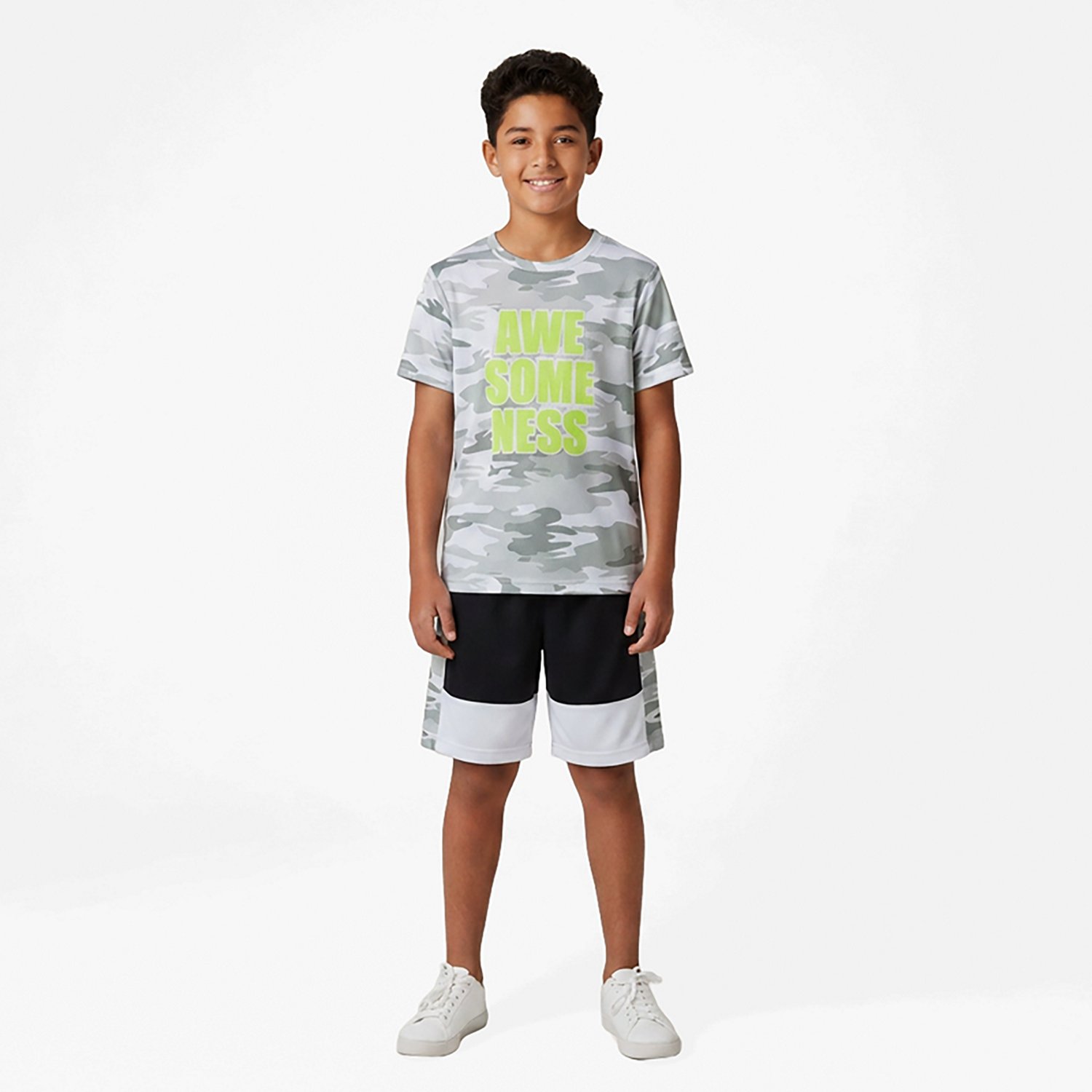 BCG Boys' Camo Graphic T-shirt and Shorts Set