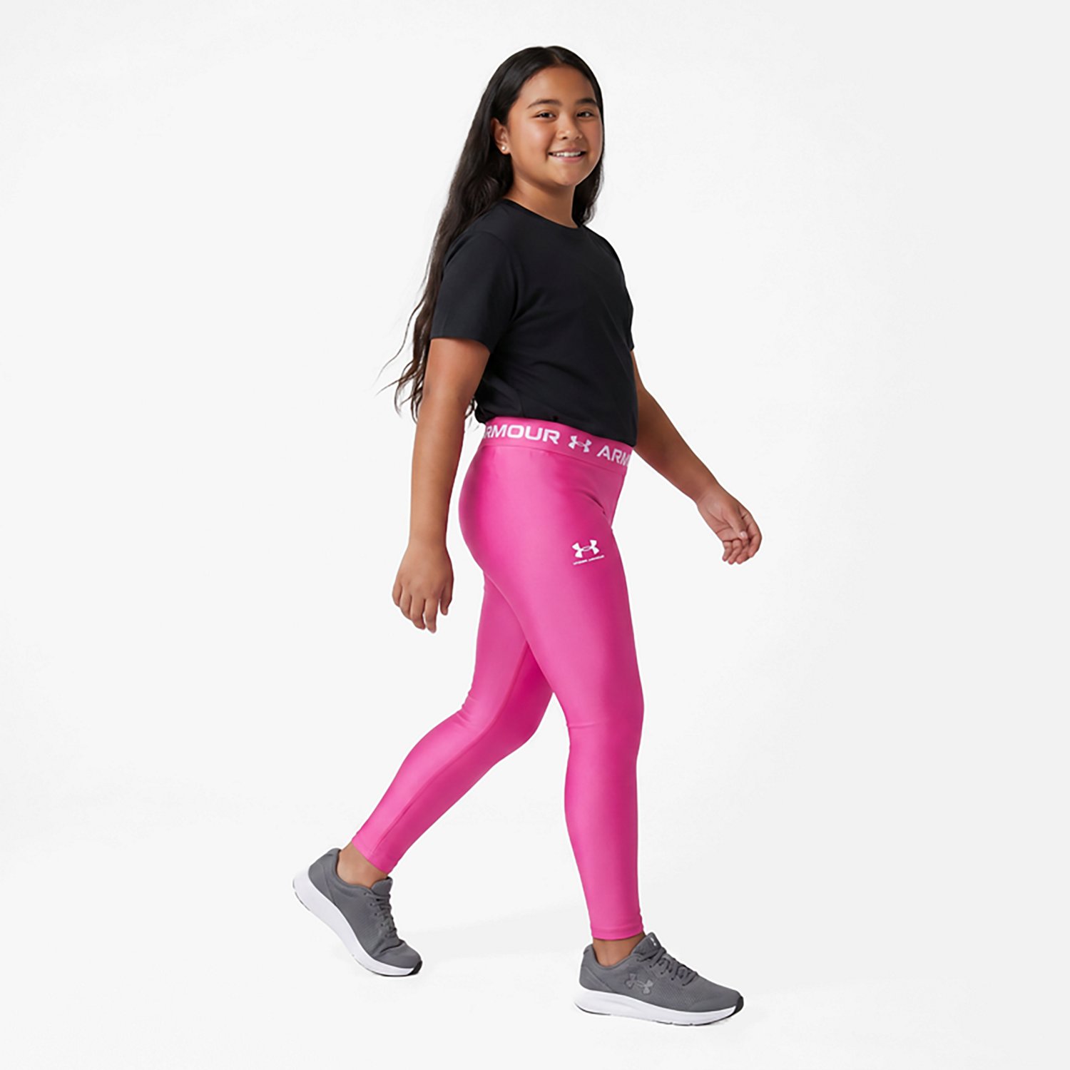 Under Armour Girls' HeatGear Armour Leggings - view number 3