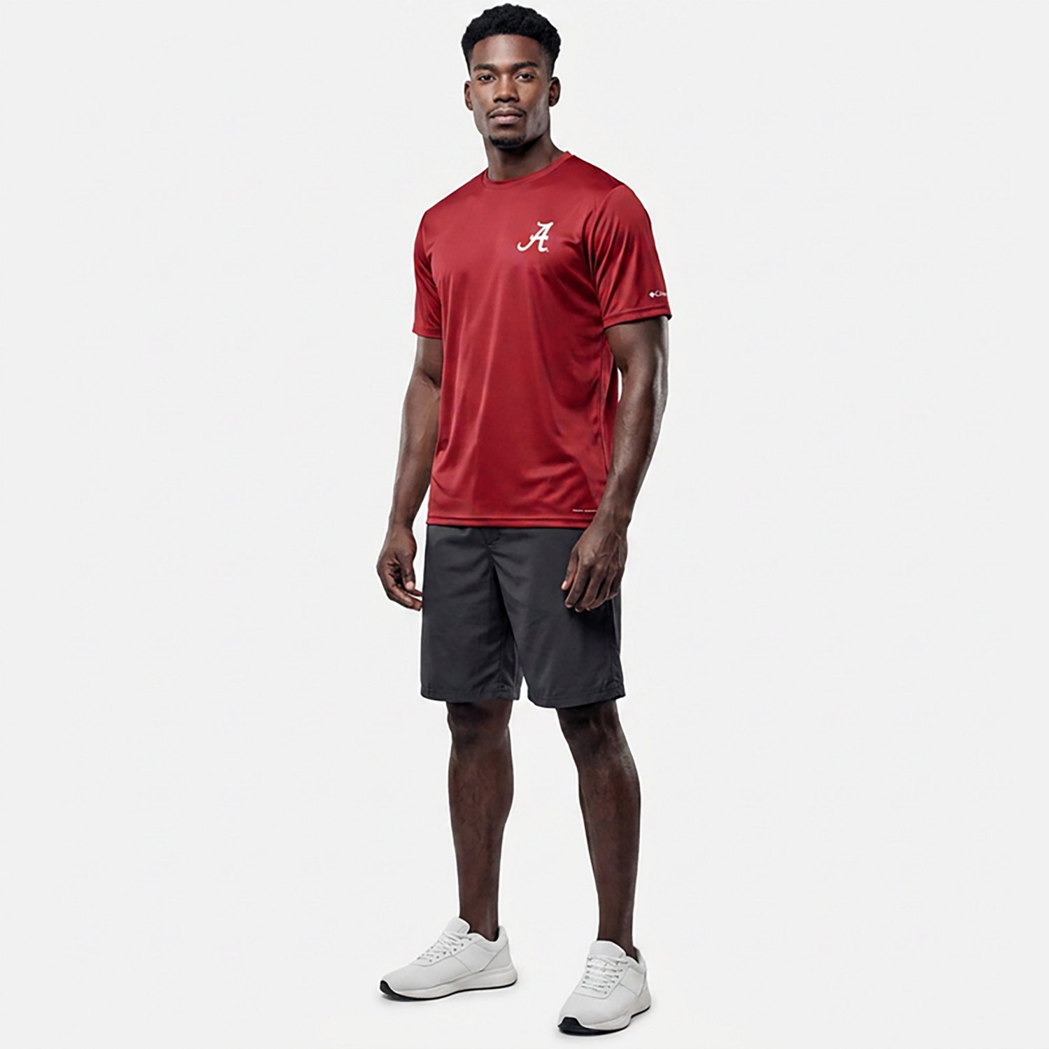 Columbia Sportswear Men's University of Alabama Flag Terminal Tackle Short Sleeve Shirt                                          - view number 8