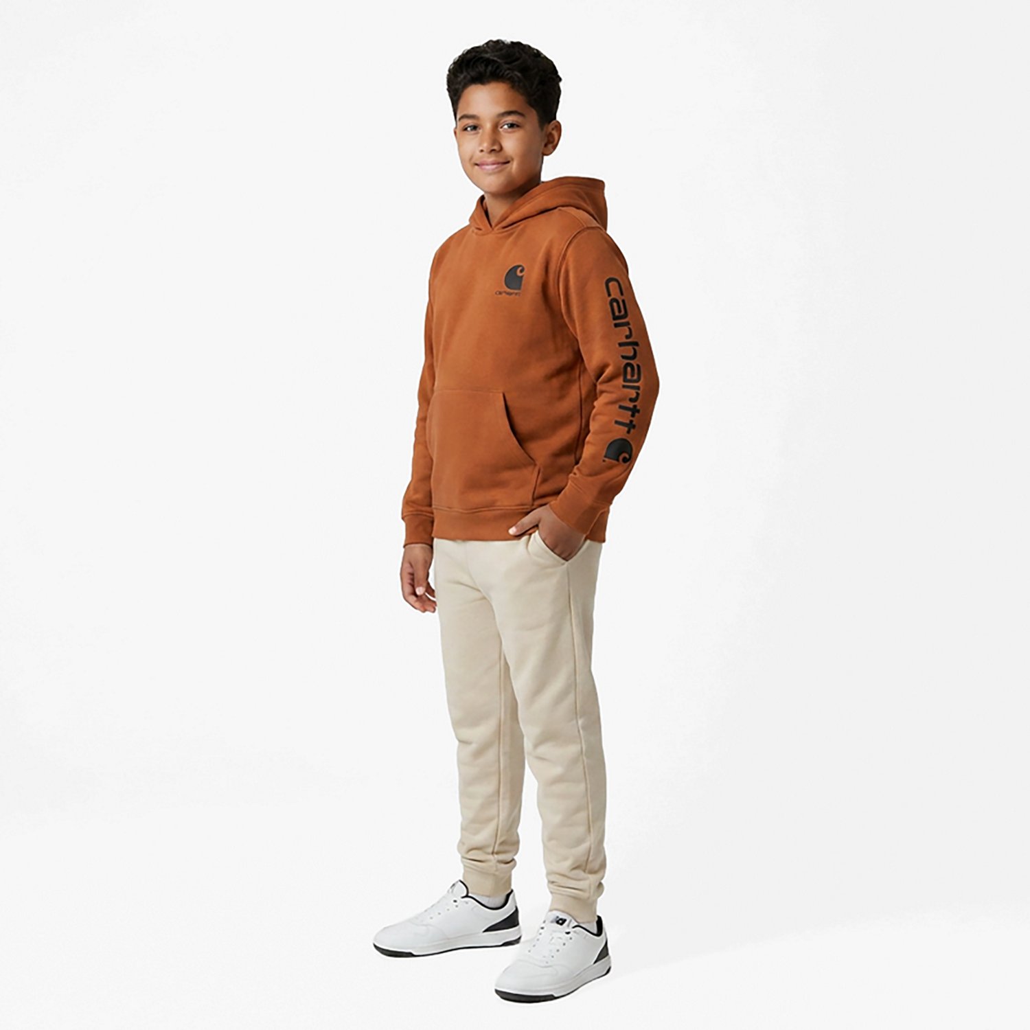 Carhartt Boys' Logo Pullover Hoodie | Free Shipping at Academy