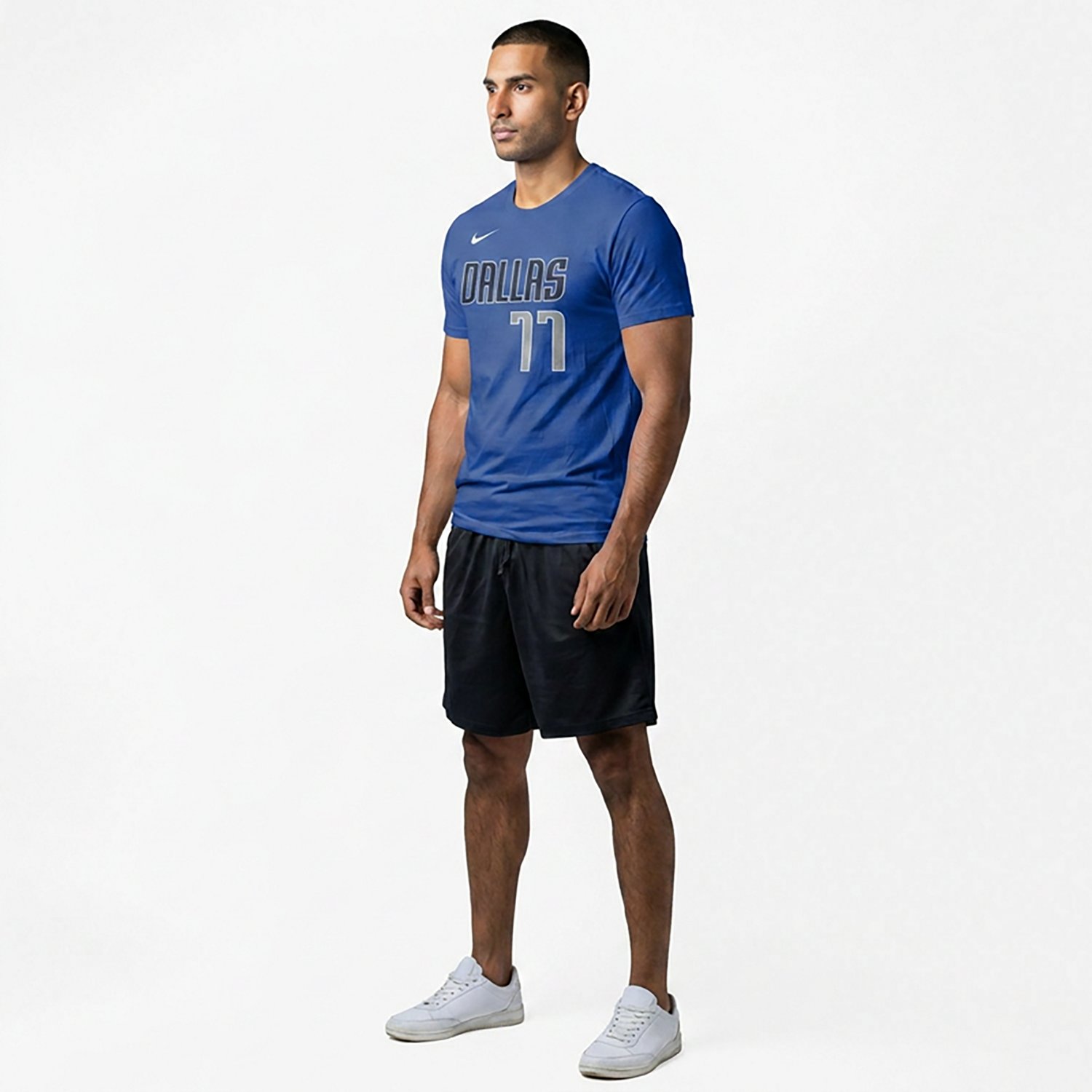 Nike Men's Dallas Mavericks Luka Doncic #77 Essential N&N T-shirt - view number 2