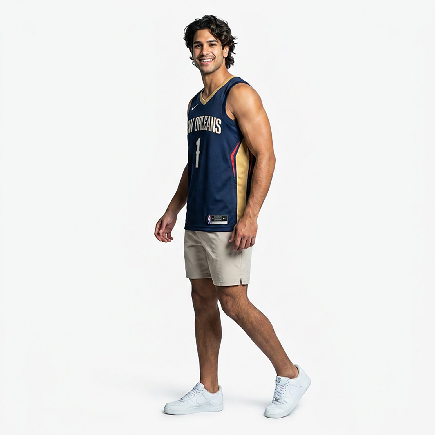 Nike Men's New Orleans Pelicans Zion Williamson Swingman Jersey - view number 3