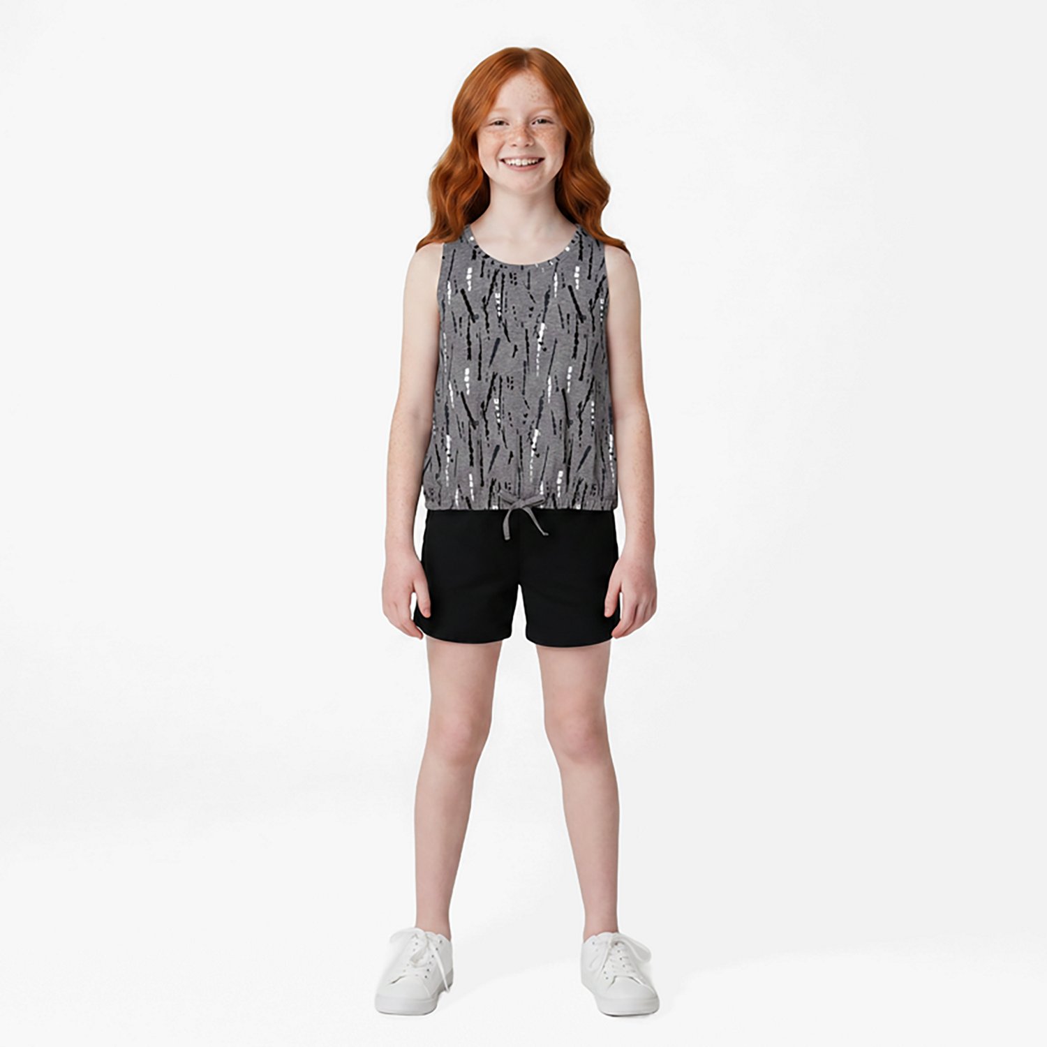 BCG Girls' Muscle Crop Tie-Dye Tank Top