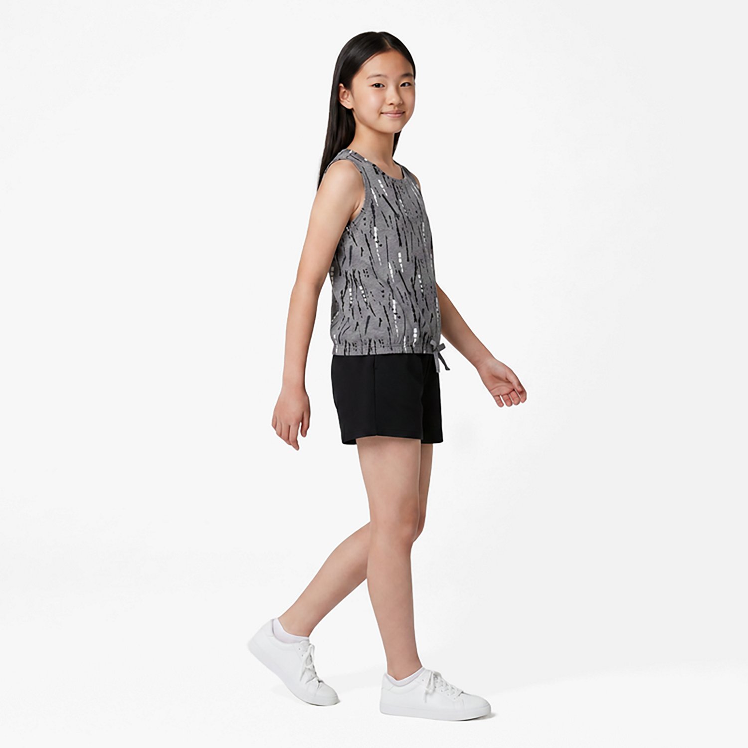 BCG Girls' Muscle Crop Tie-Dye Tank Top