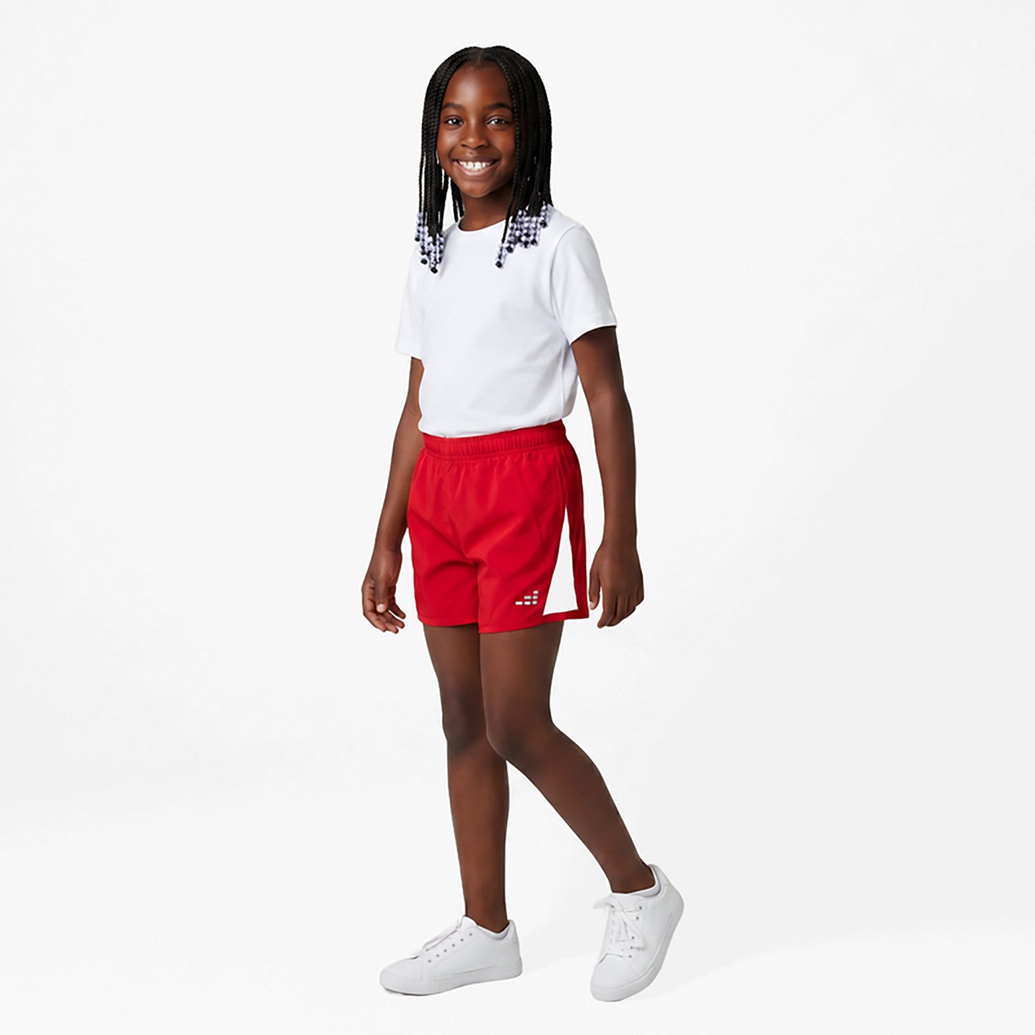 BCG Girls' Run Race Shorts 4 in